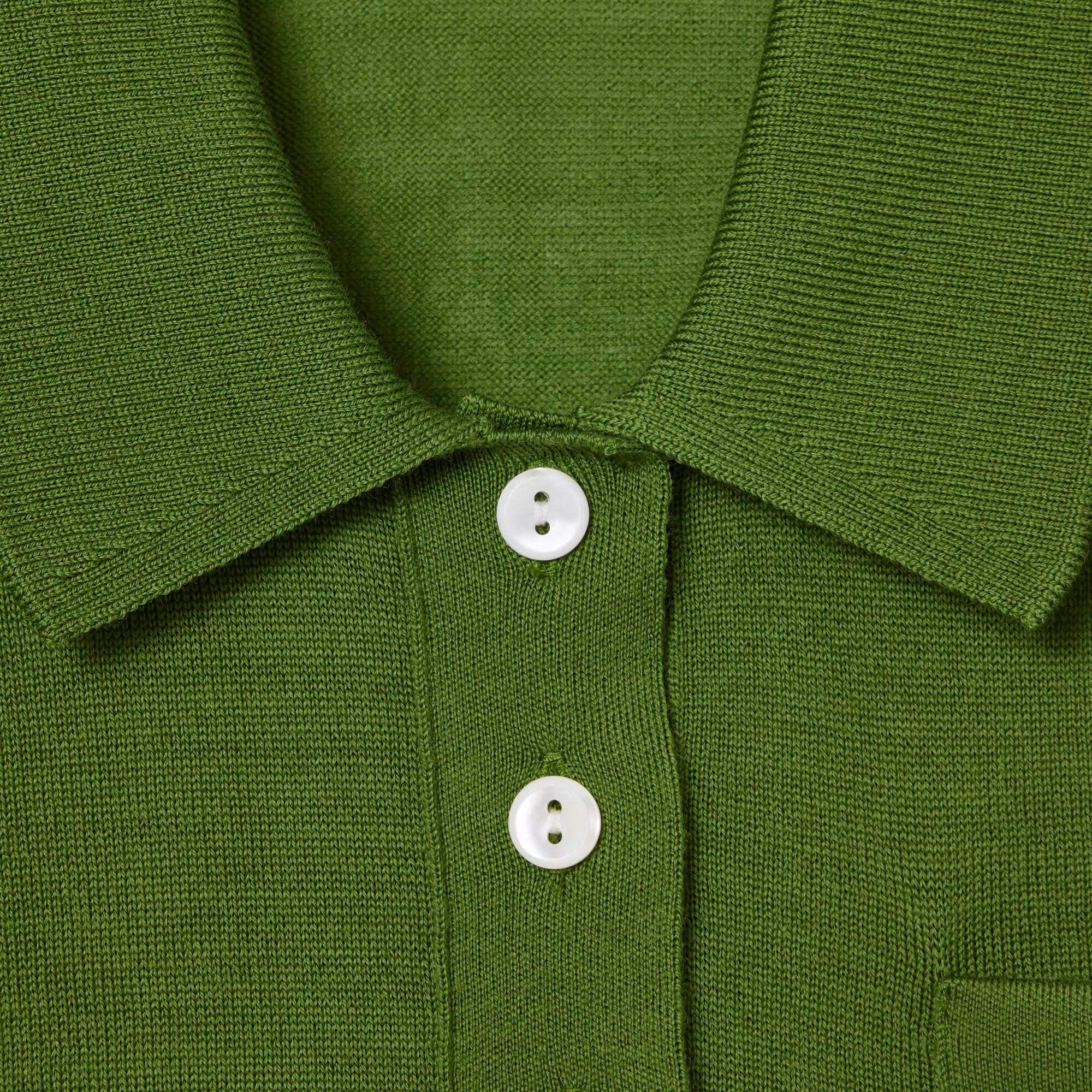 Runway Polo Collar Merino Wool Sweater