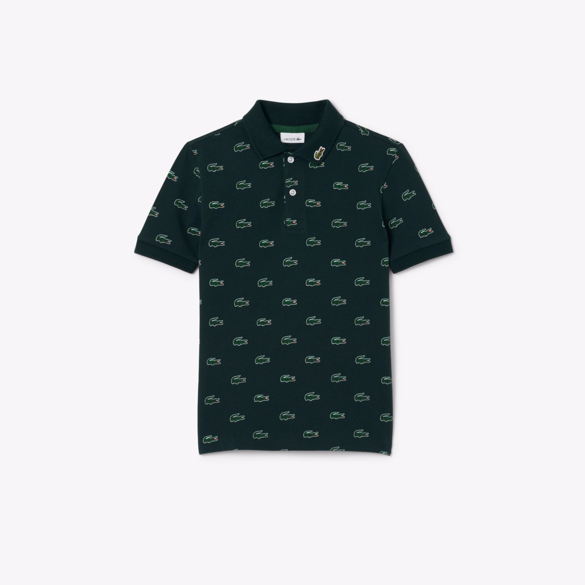 Boys' Printed Petit Piqué Polo