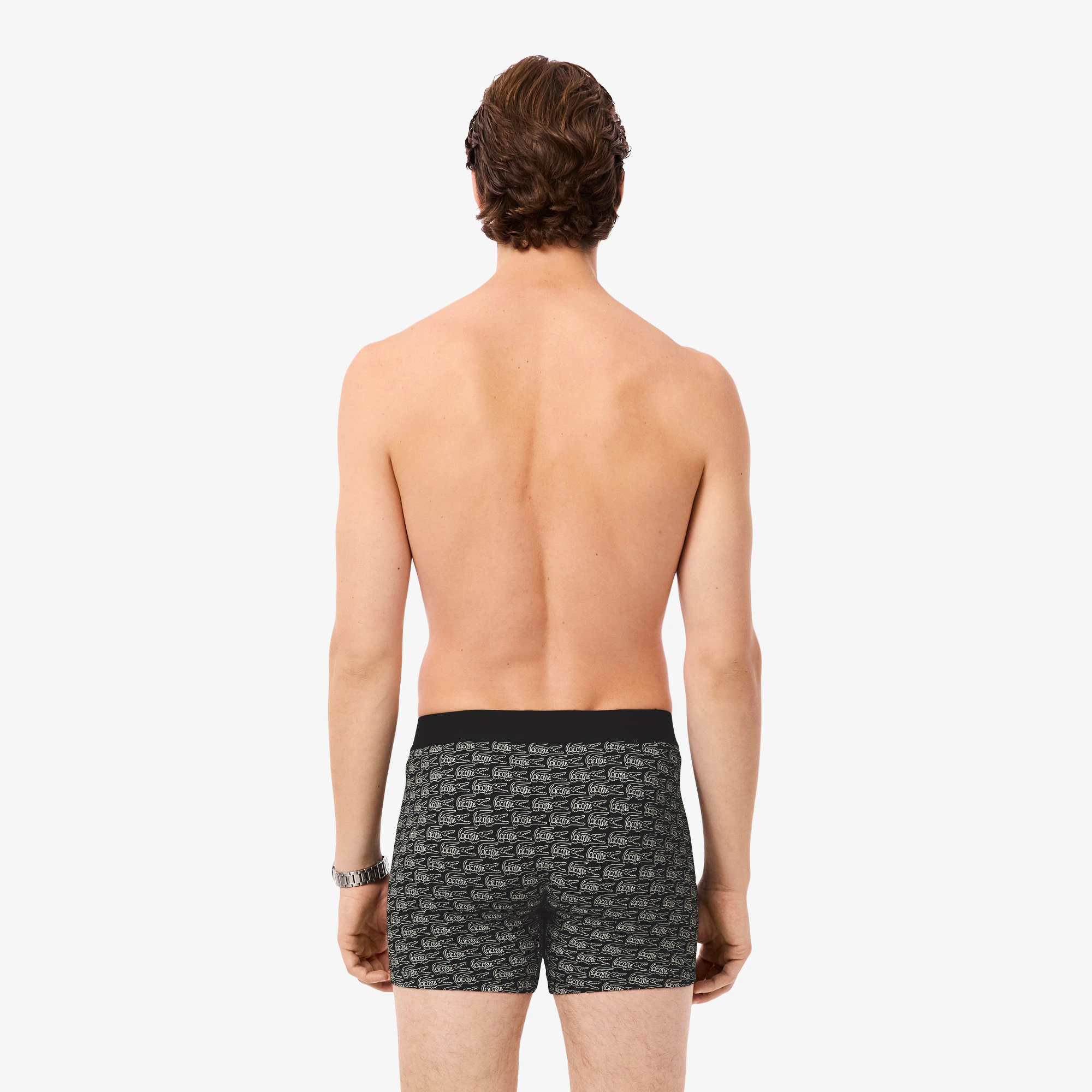 Men's Printed Stretch Cotton Boxer Briefs