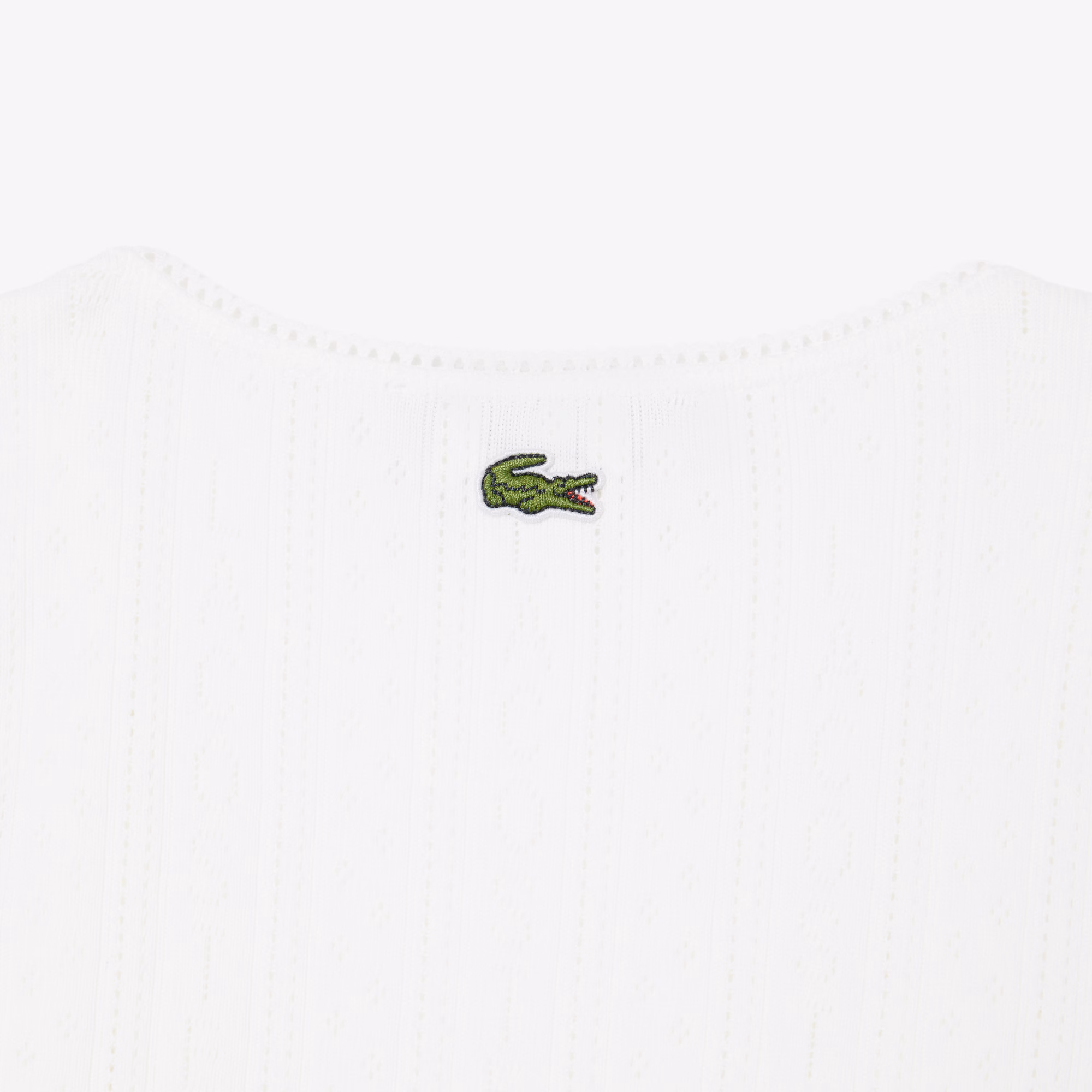 Women's Slim Fit Pointelle Knit Cotton Tank Top