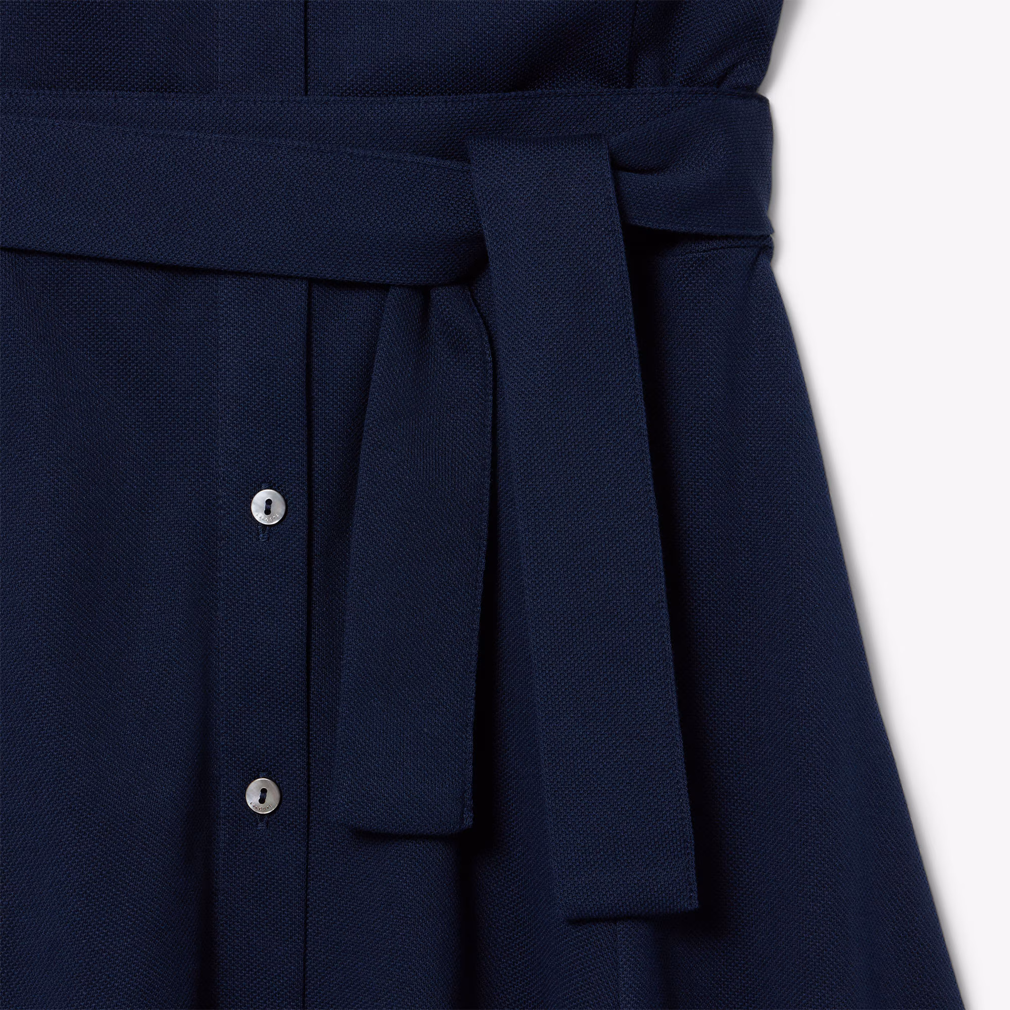 Women's Flared Mini-Piqué Polo Dress