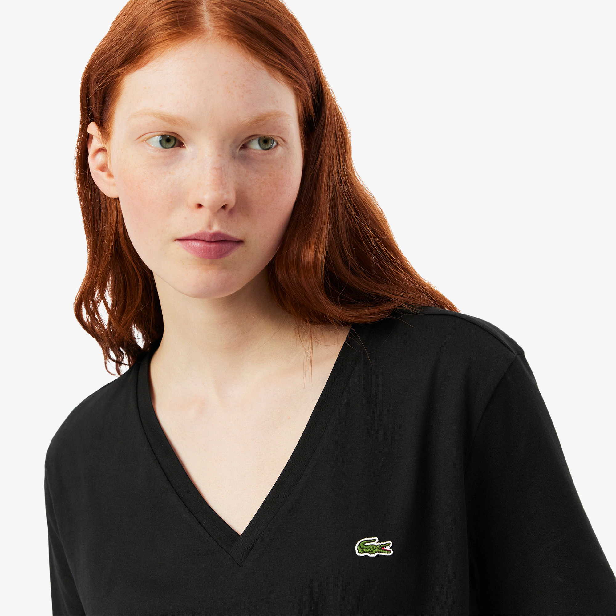 Women's Relaxed Fit Soft Cotton V-Neck T-Shirt