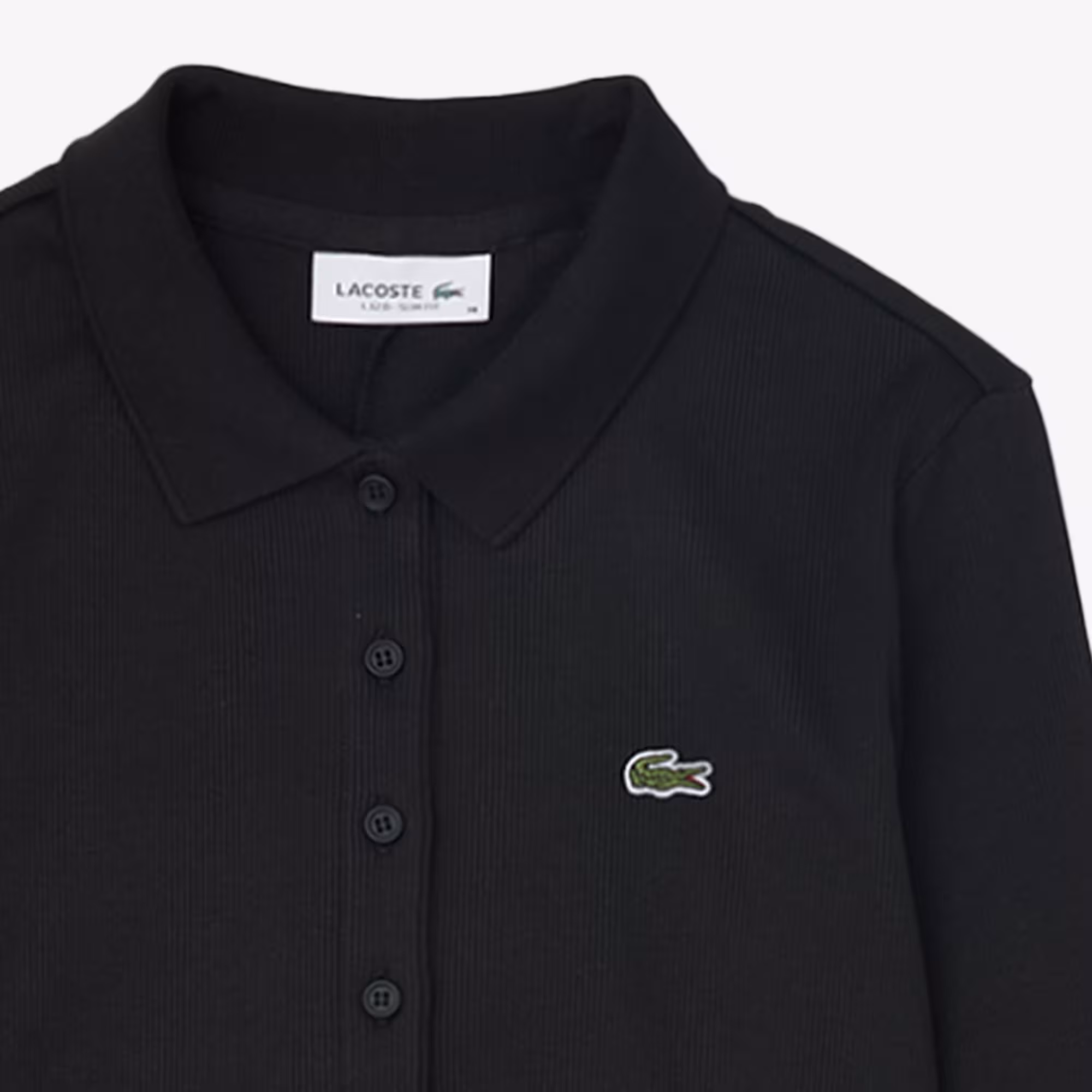 Women's Slim Fit Ribbed Cotton Polo Collar Dress