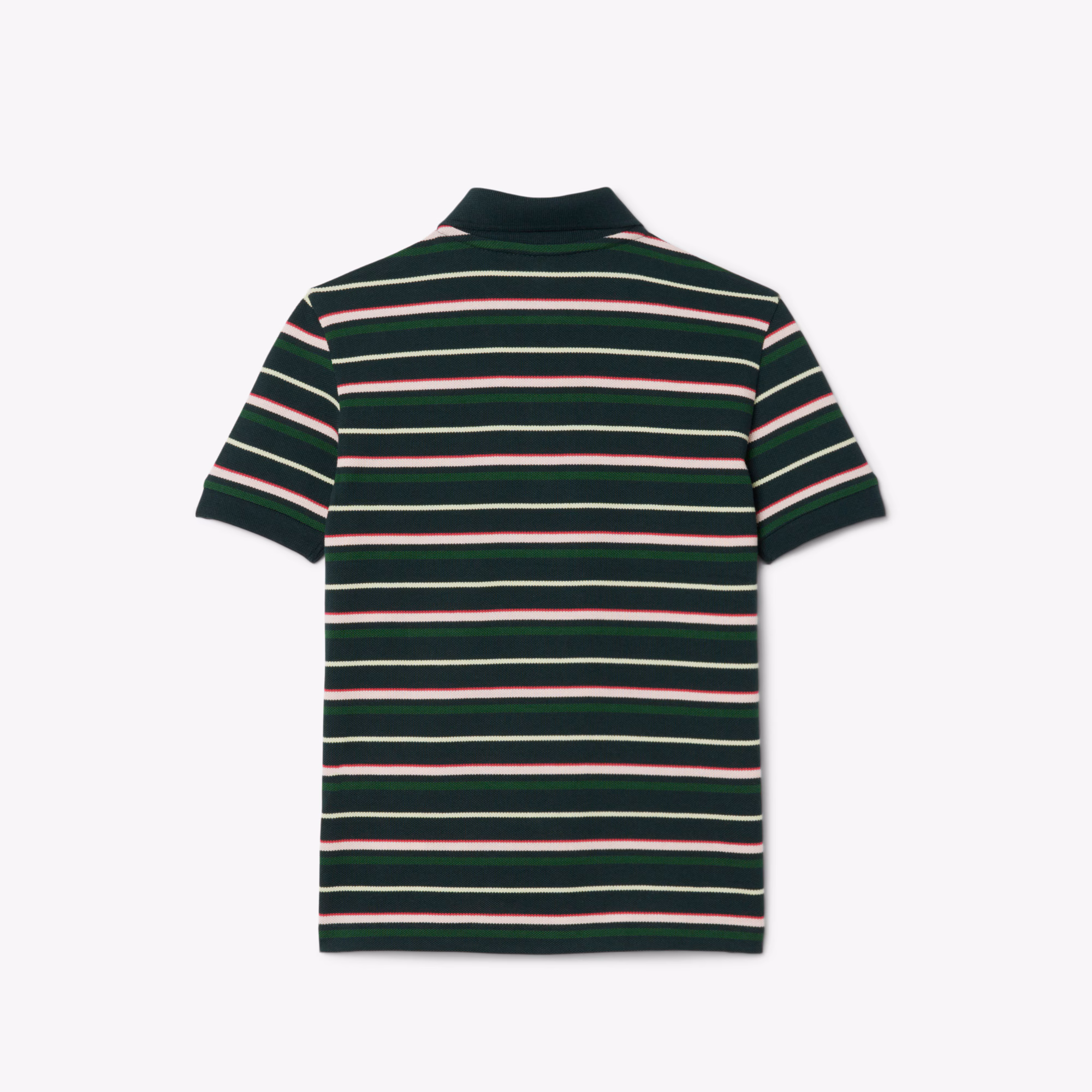 Boys' Contrast Stripe Petit Piqué Polo