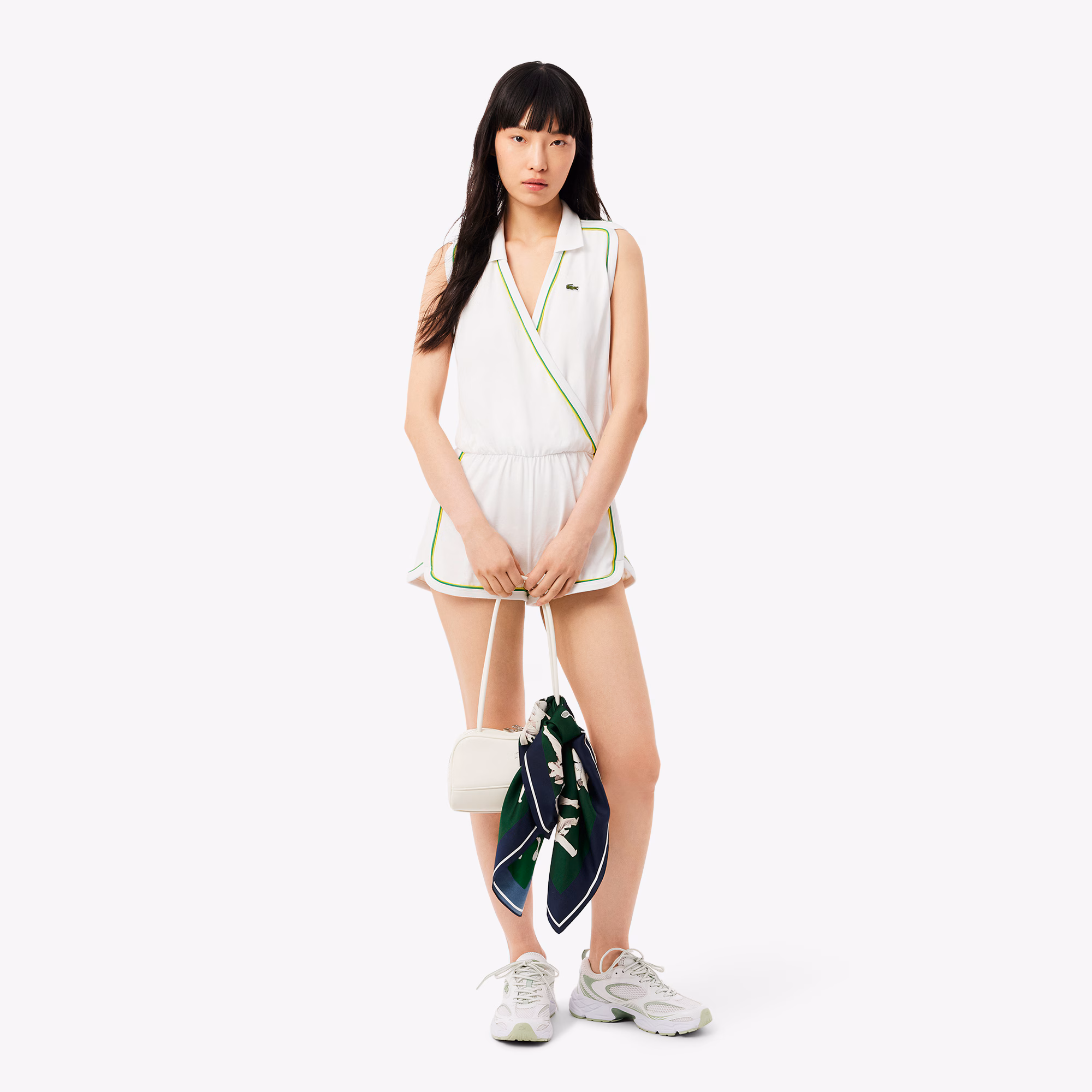 Women's Sleeveless Polo Romper