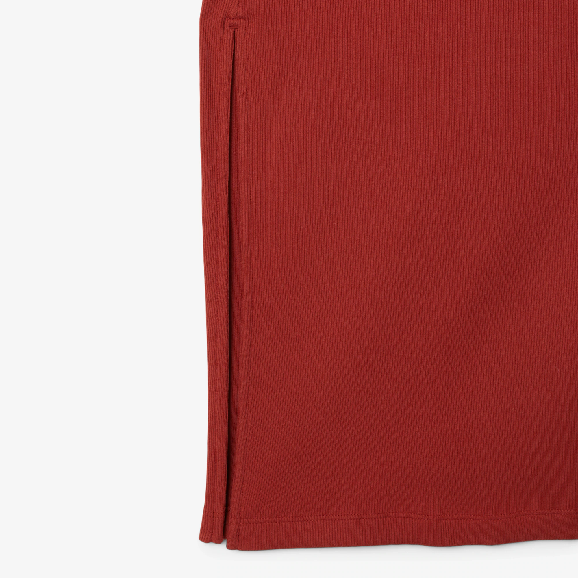 Women's Long Ribbed Cotton Polo Dress