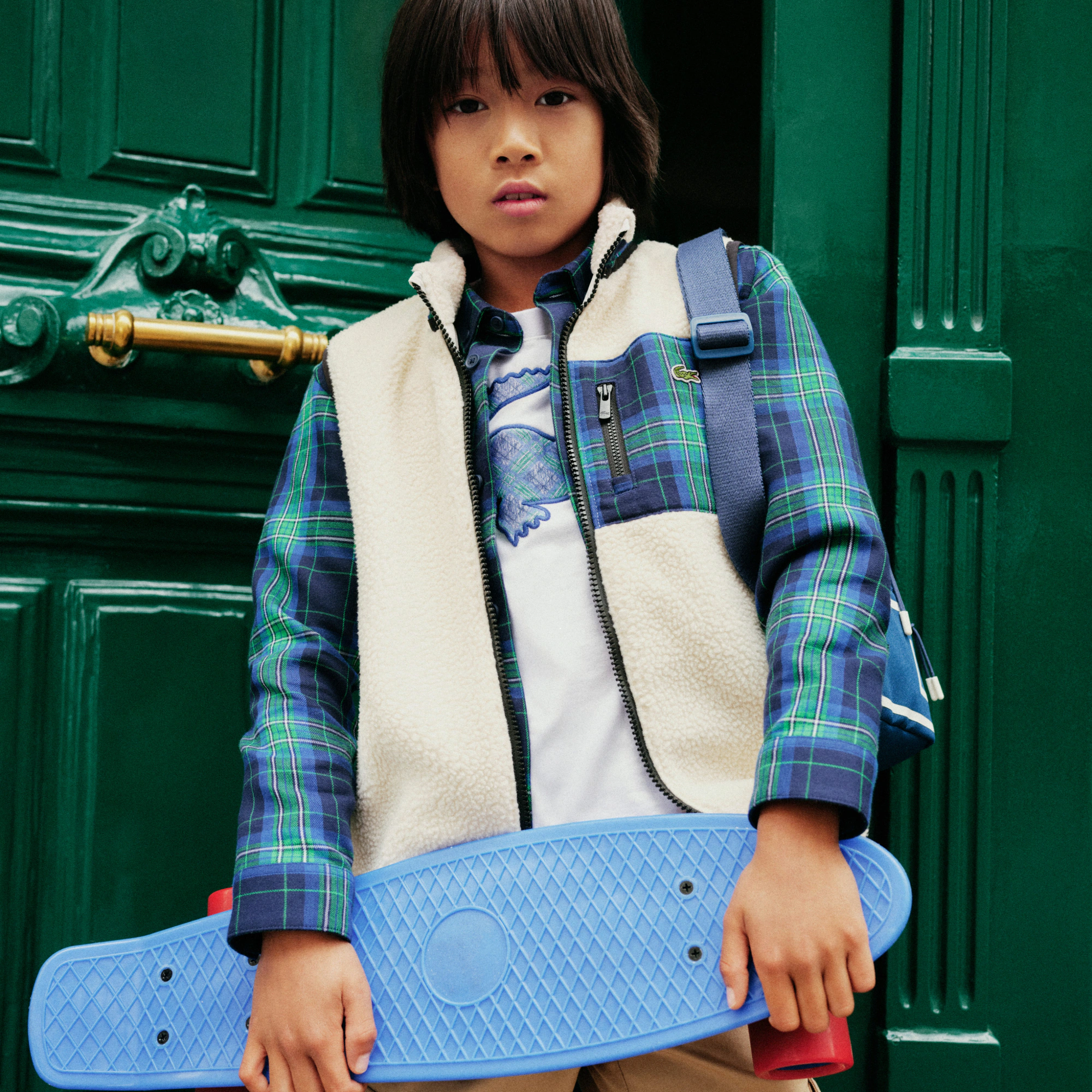 Boys' Sleeveless Sherpa Fleece Vest