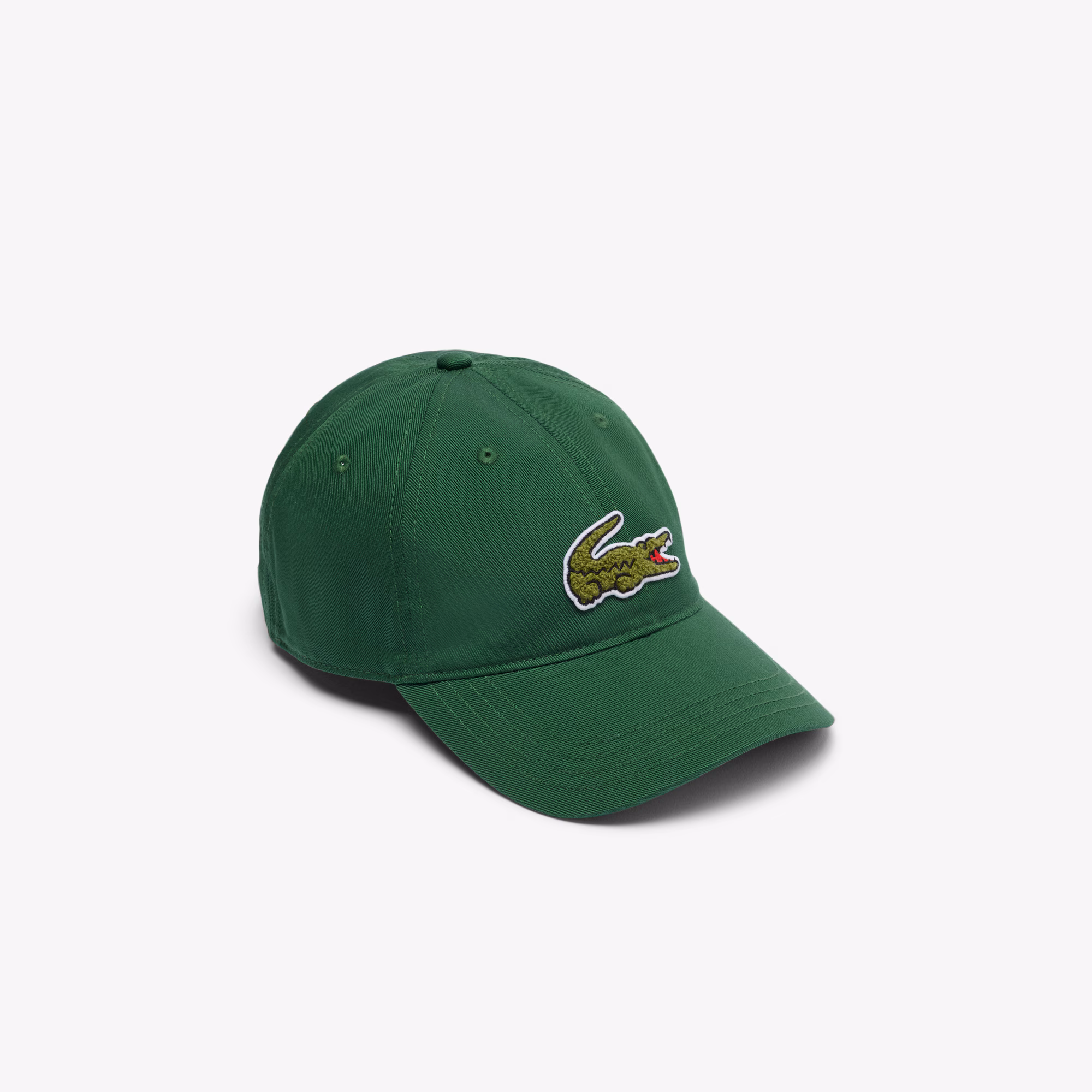 Unisex Crocodile Badge Cotton Twill Cap