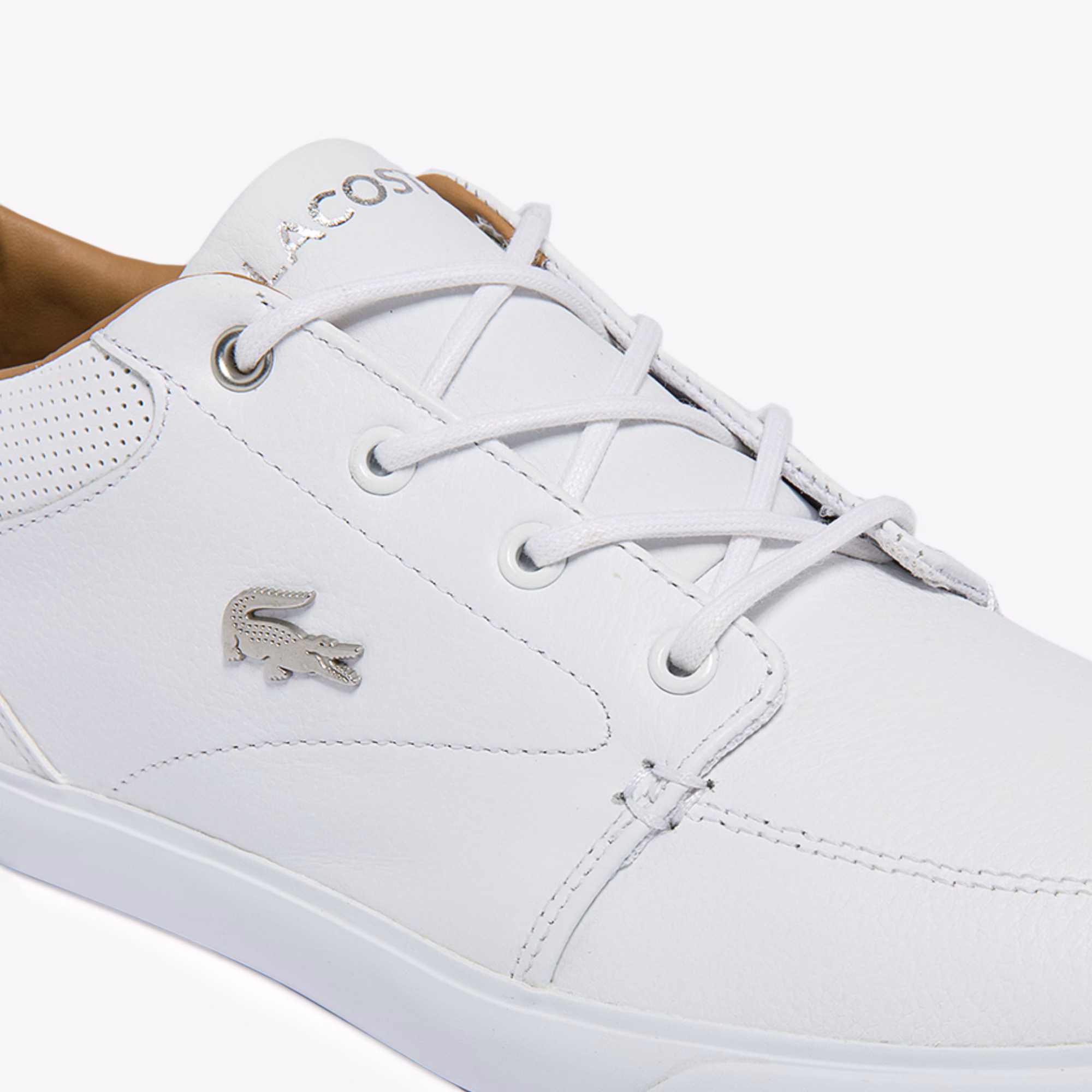 Men's Bayliss Leather Perforated Collar Sneakers