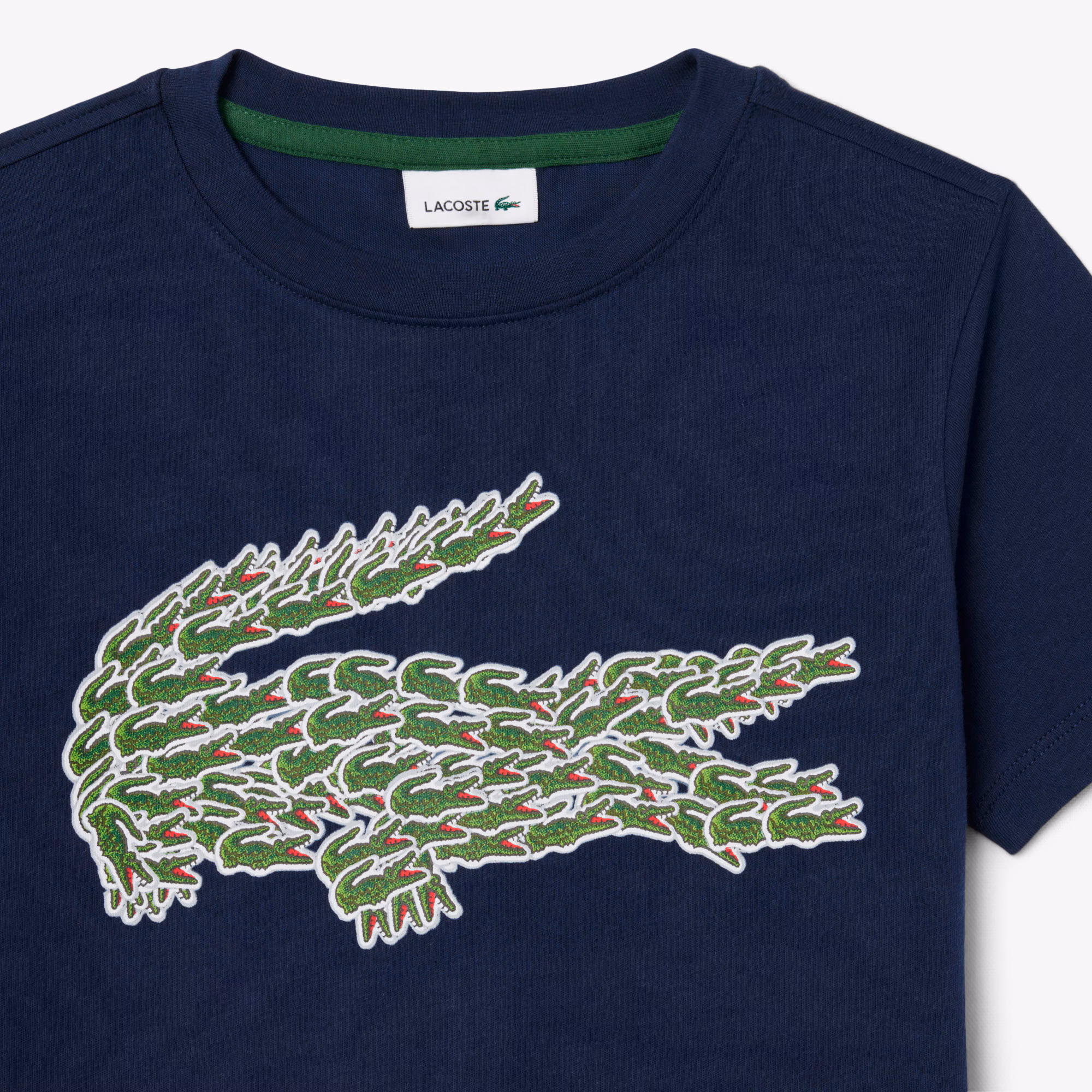 Boys' Crocodile Print Cotton T-Shirt