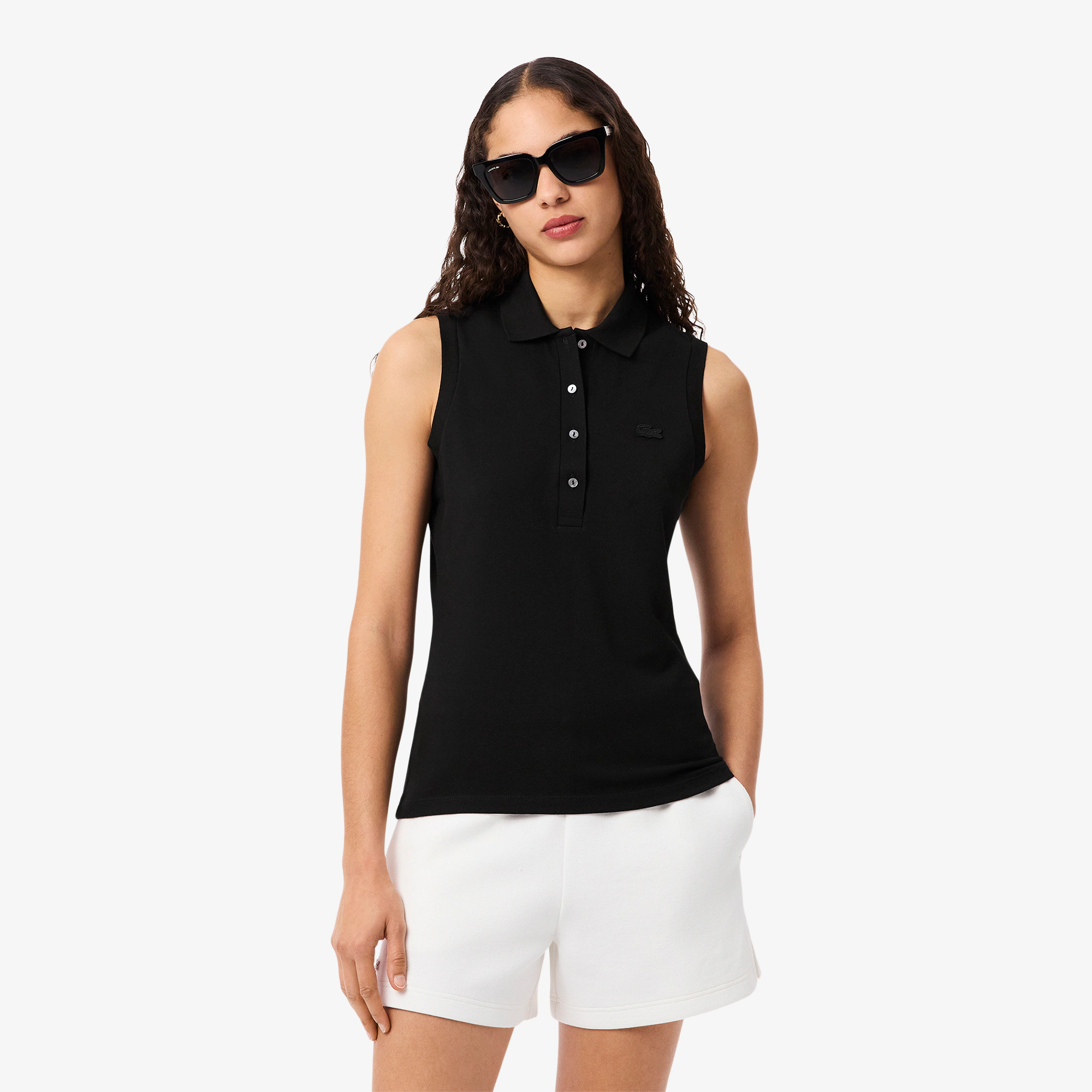 Women's Slim Fit L.12.D Sleeveless Stretch Polo