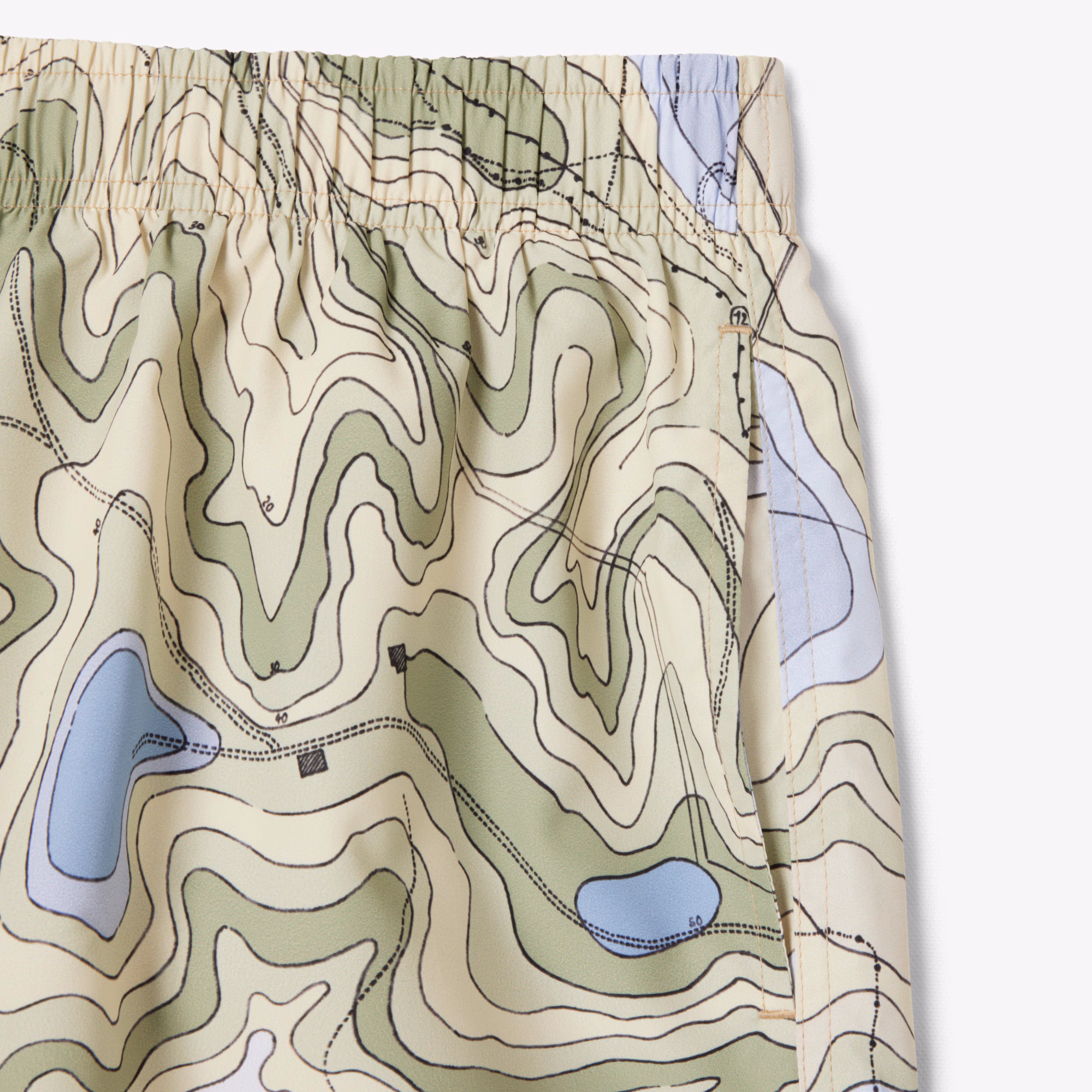 Men's Mid-Length Print Swim Trunks