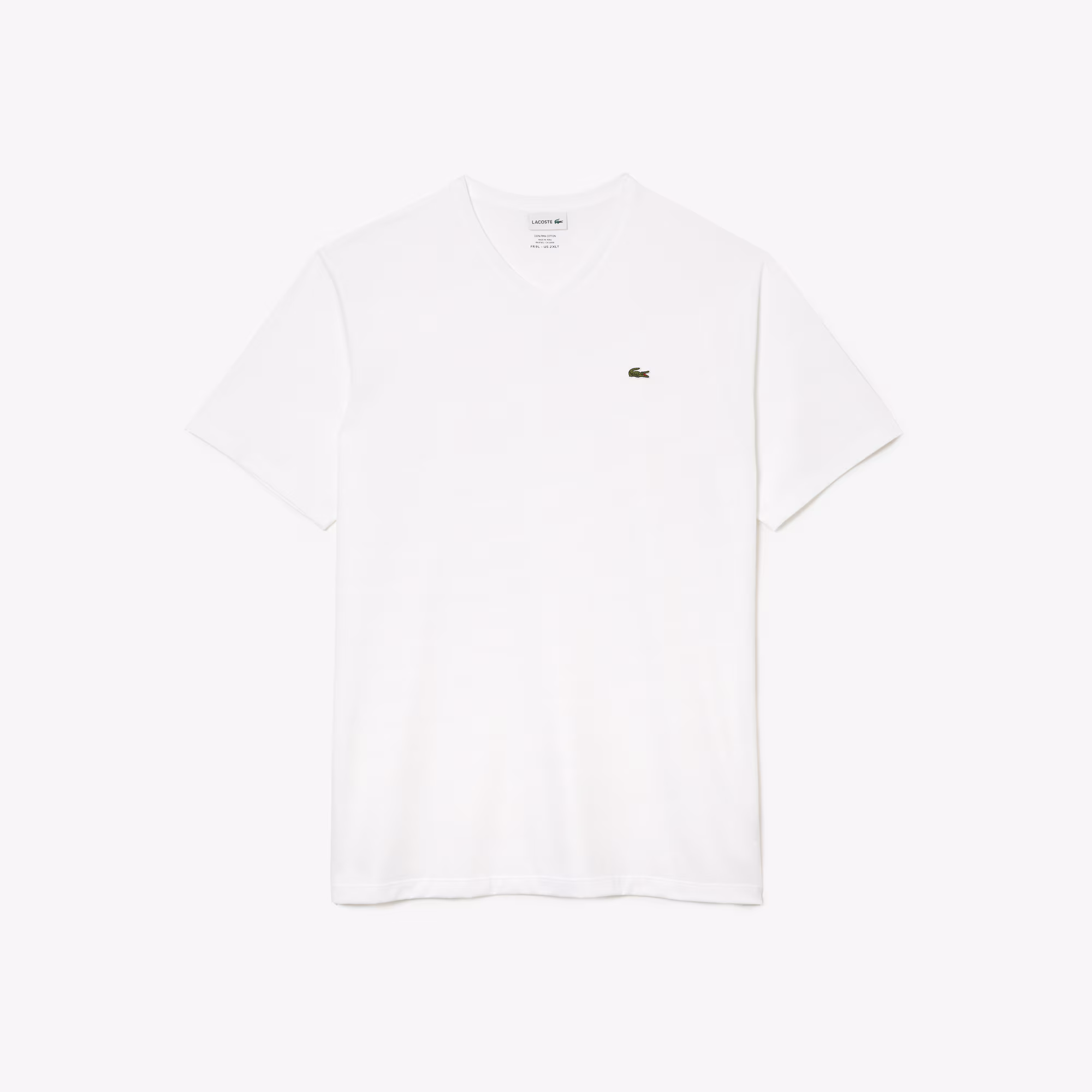 Men’s Tall Fit Ribbed V-Neck Cotton T-Shirt