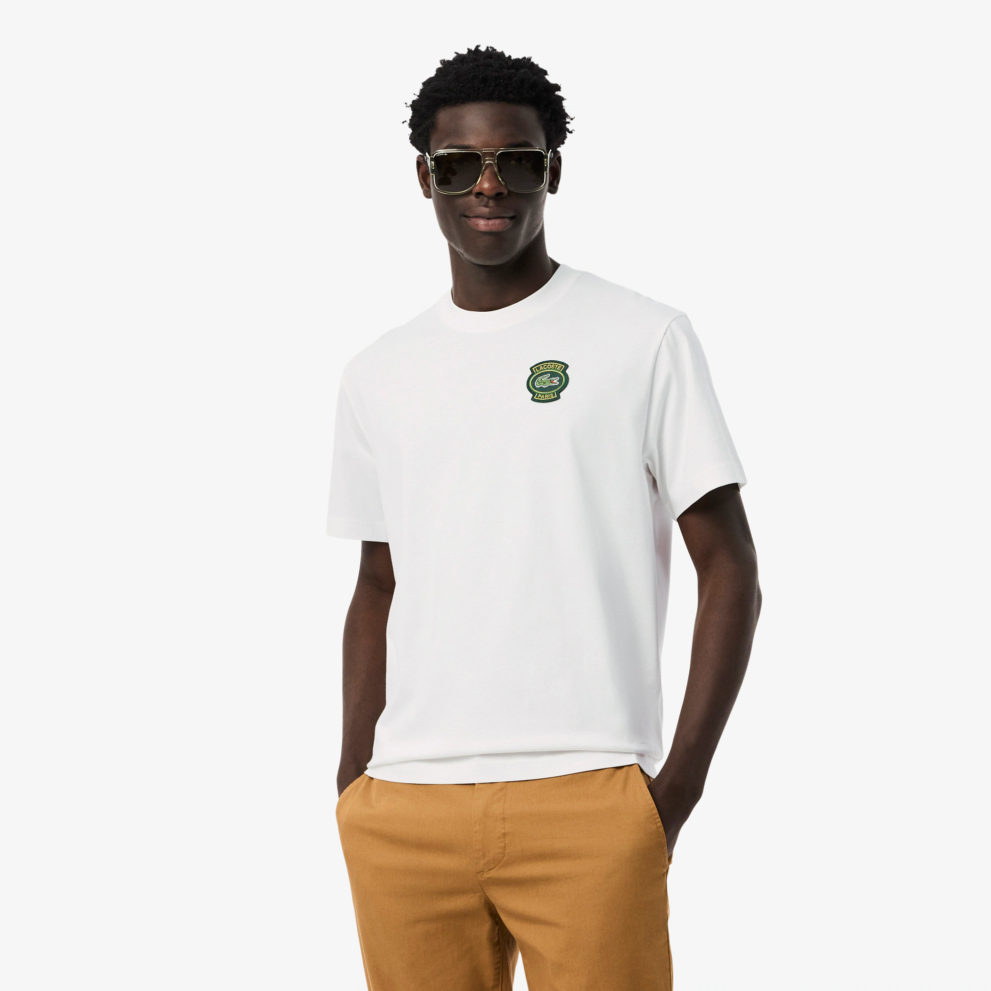 Men's Cotton Badge T-Shirt