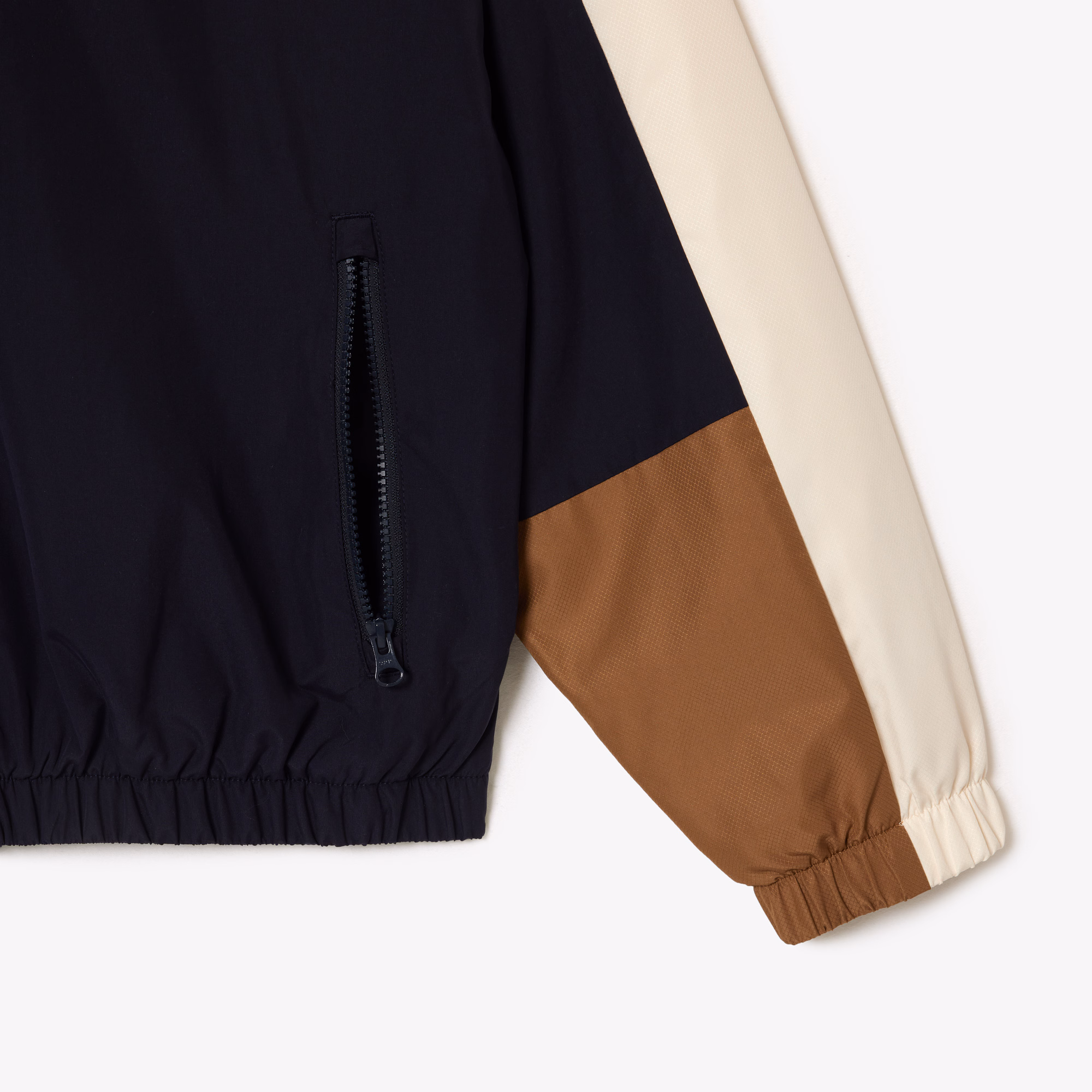 Men's Water Resistant Colorblock Zip-Up Jacket