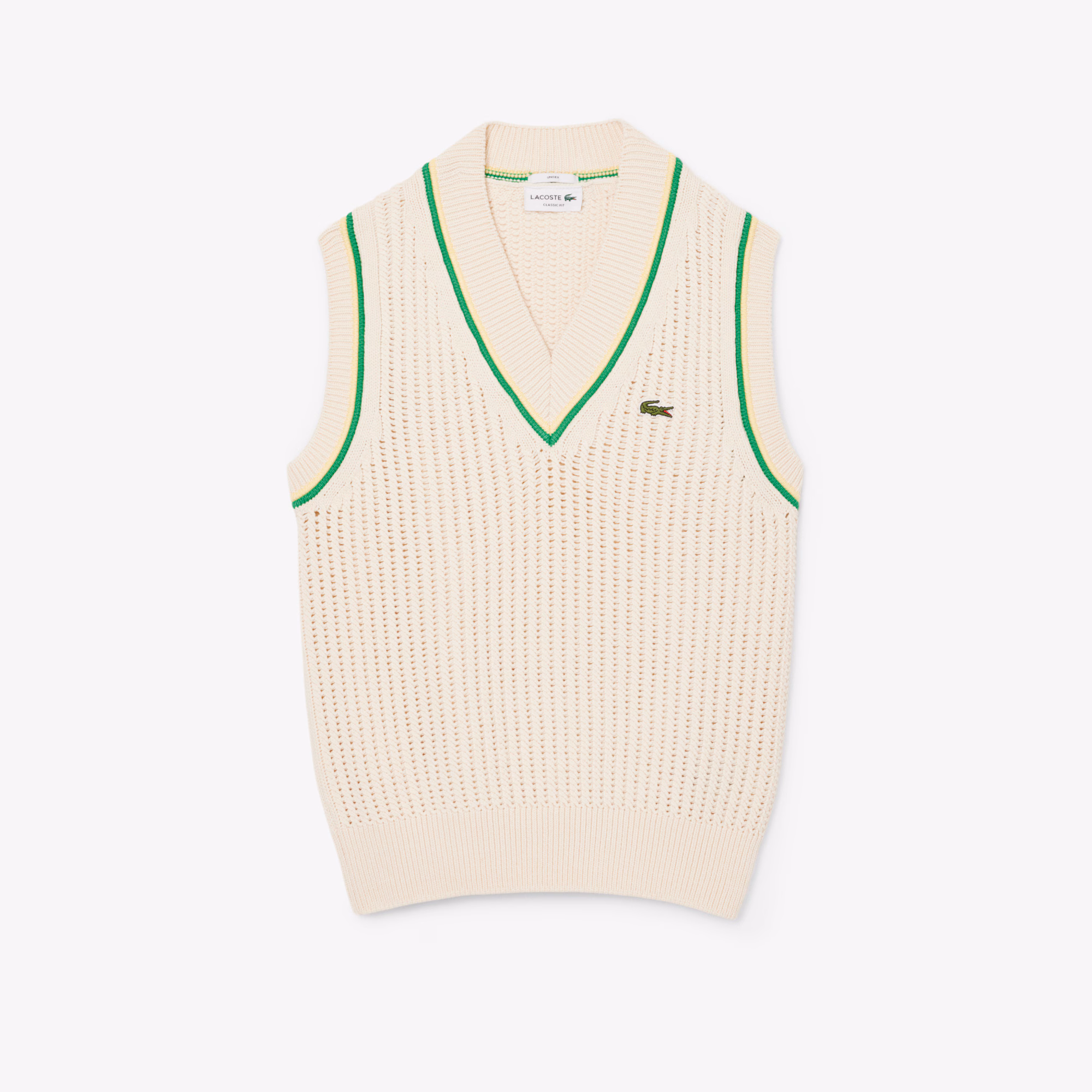 Unisex Crochet Effect Sweater Vest