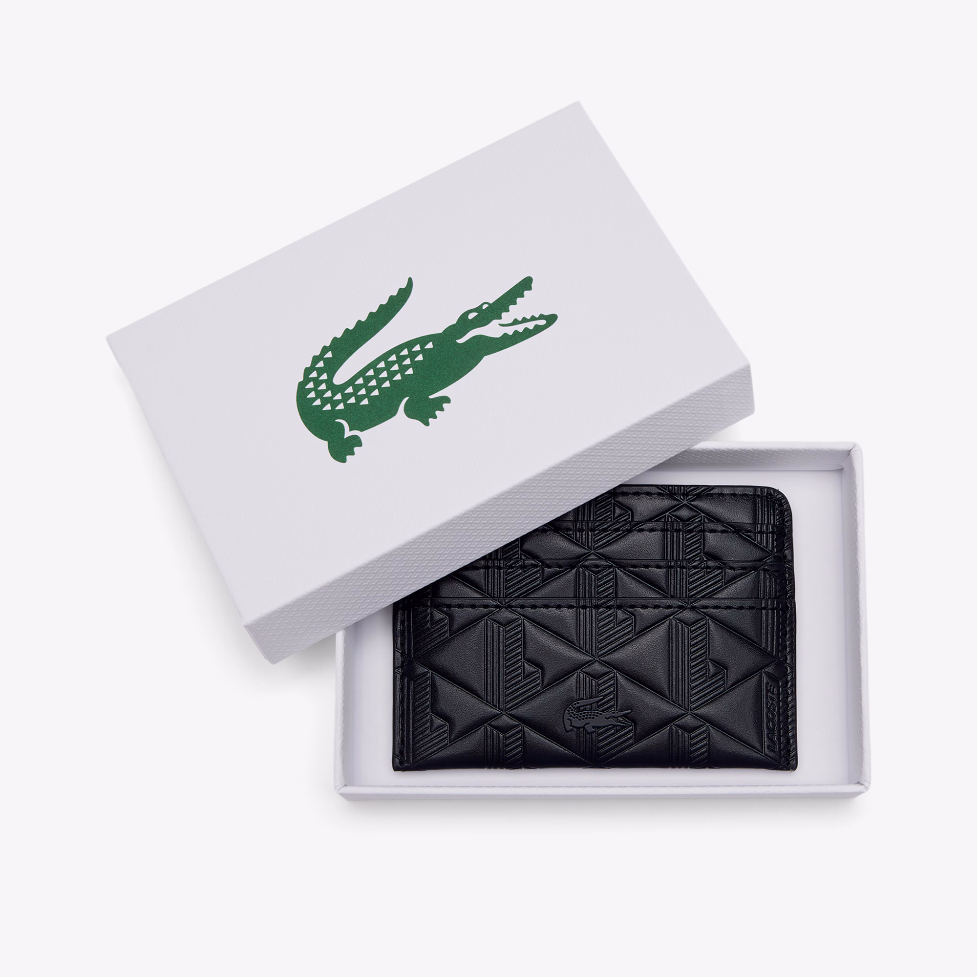 Maheki Embossed Leather Card Holder