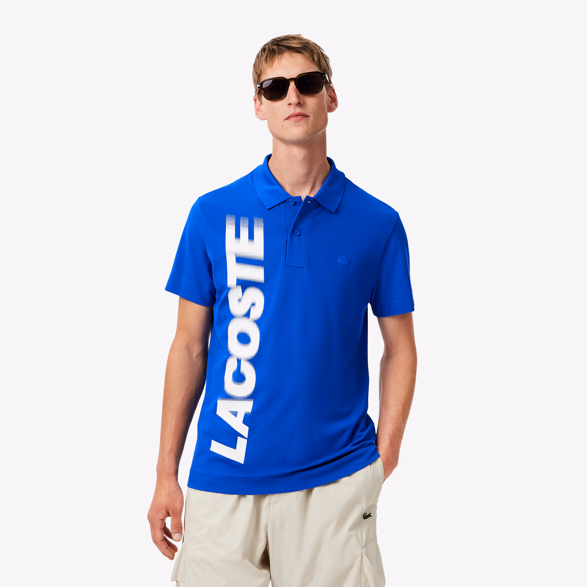 Men's Regular Fit Lacoste Movement Printed Polo