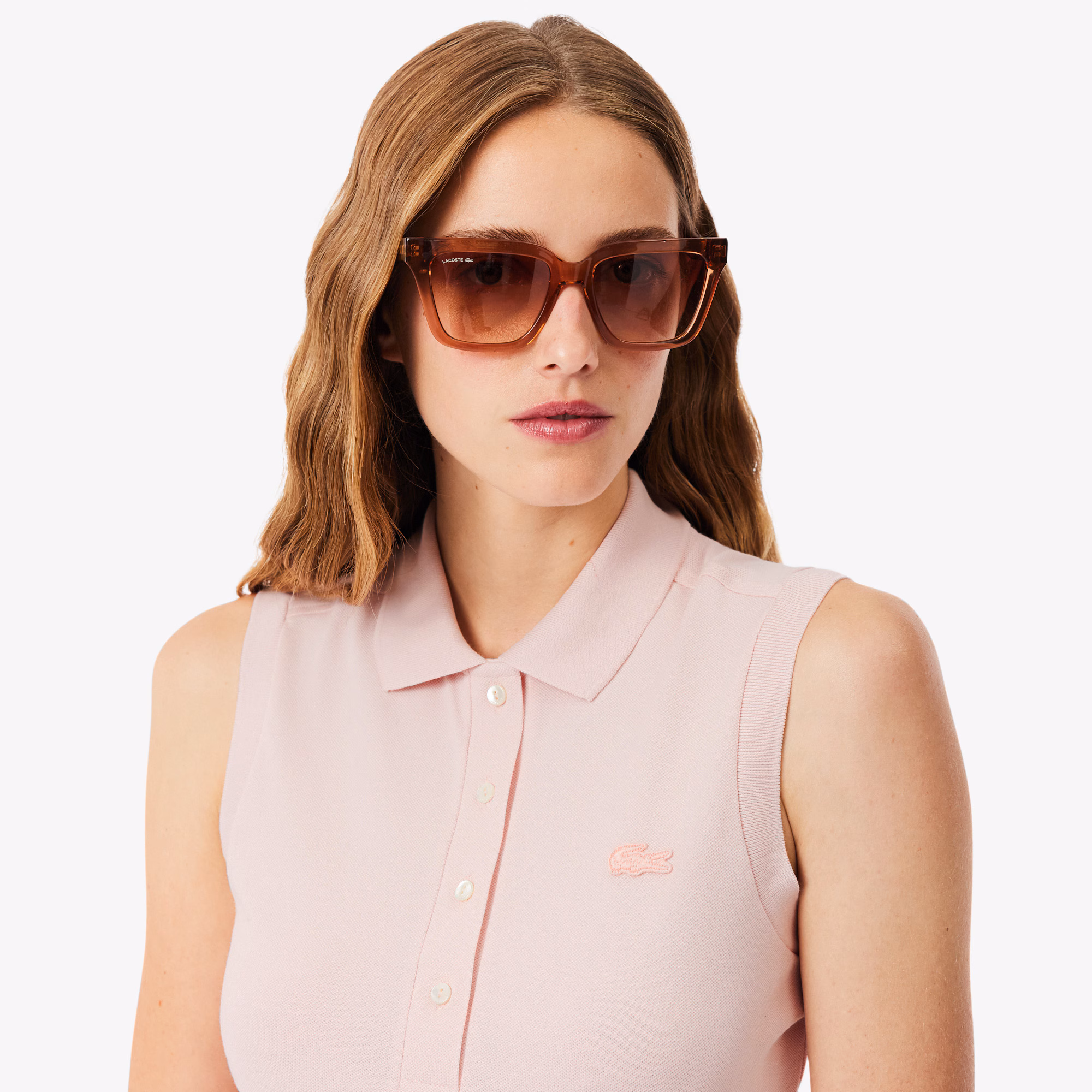 Women's Slim Fit L.12.D Sleeveless Stretch Polo