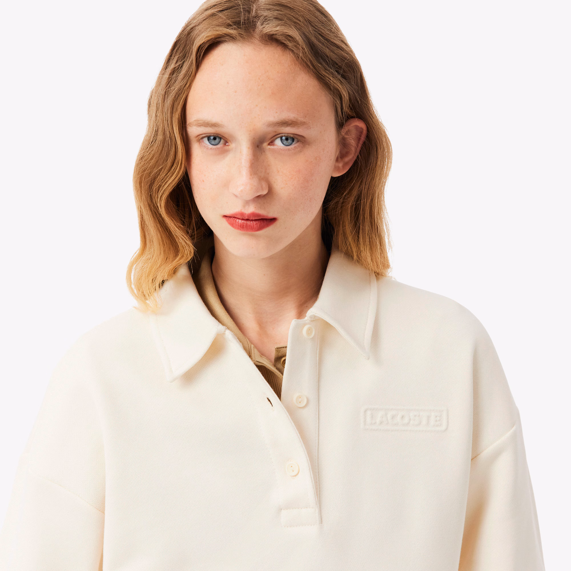 Women's Polo Collar Sweatshirt