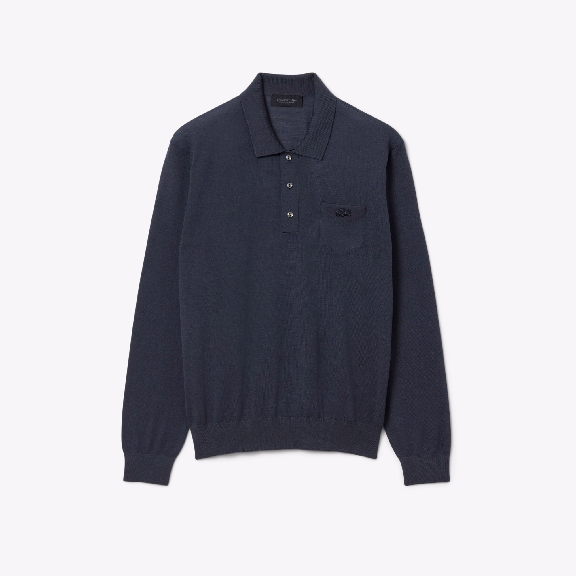 Runway Polo Collar Merino Wool Sweater