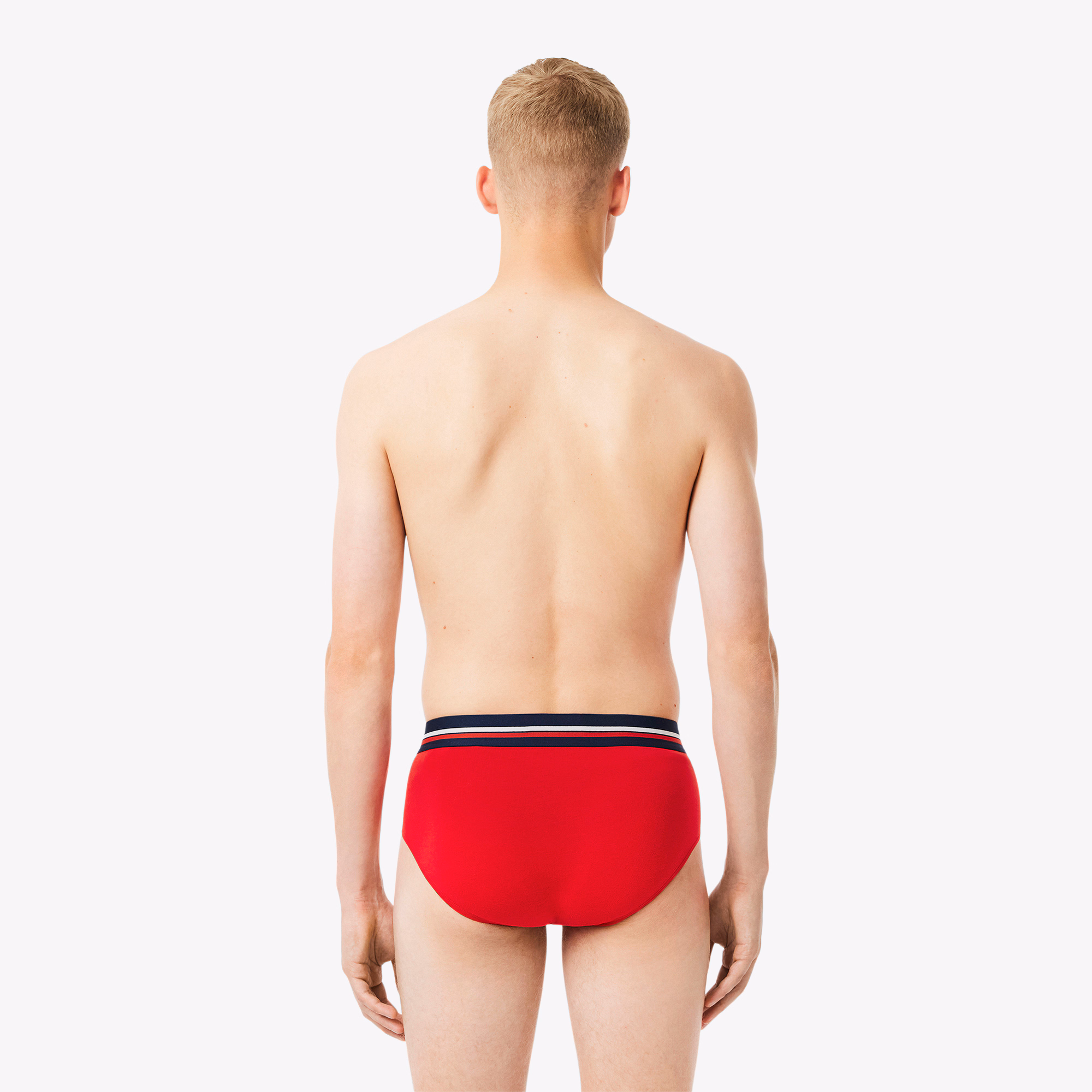 Men's 3-Pack Logo Waist Cotton Briefs