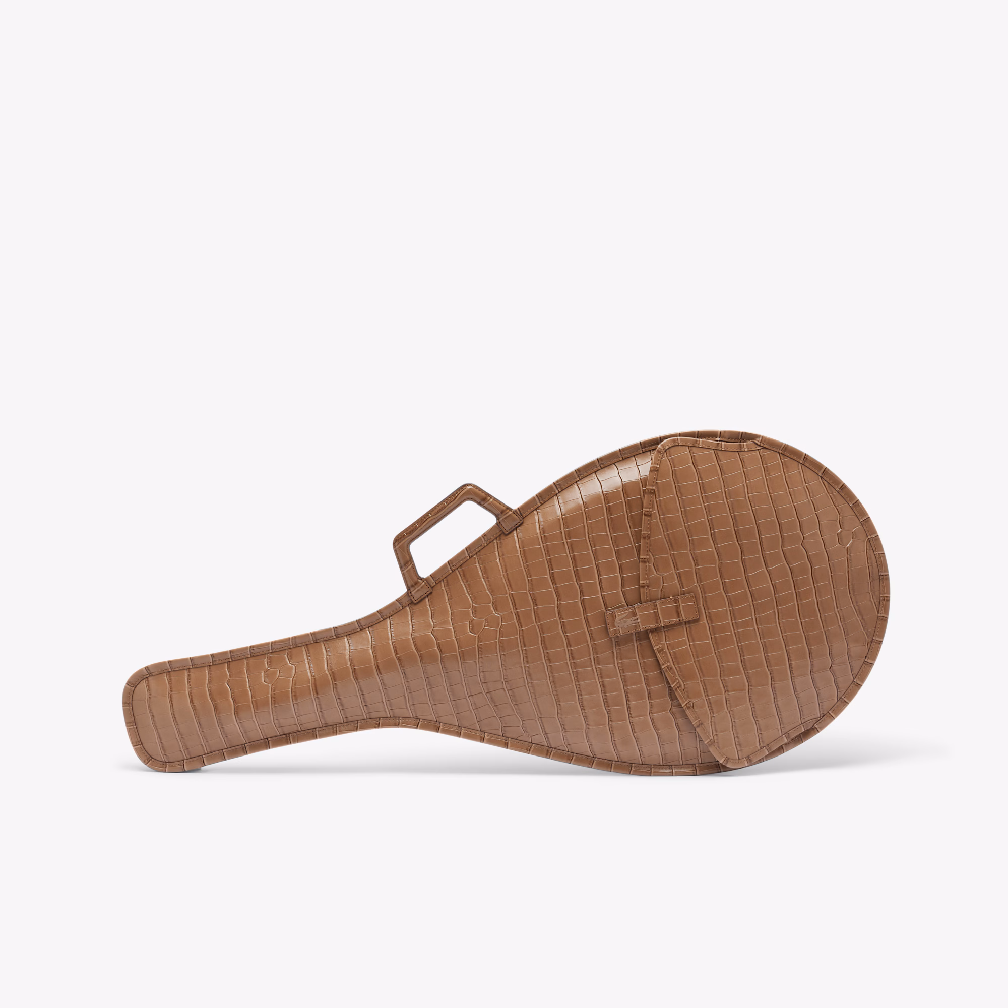 Runway Mock Croc Leather Racket Bag