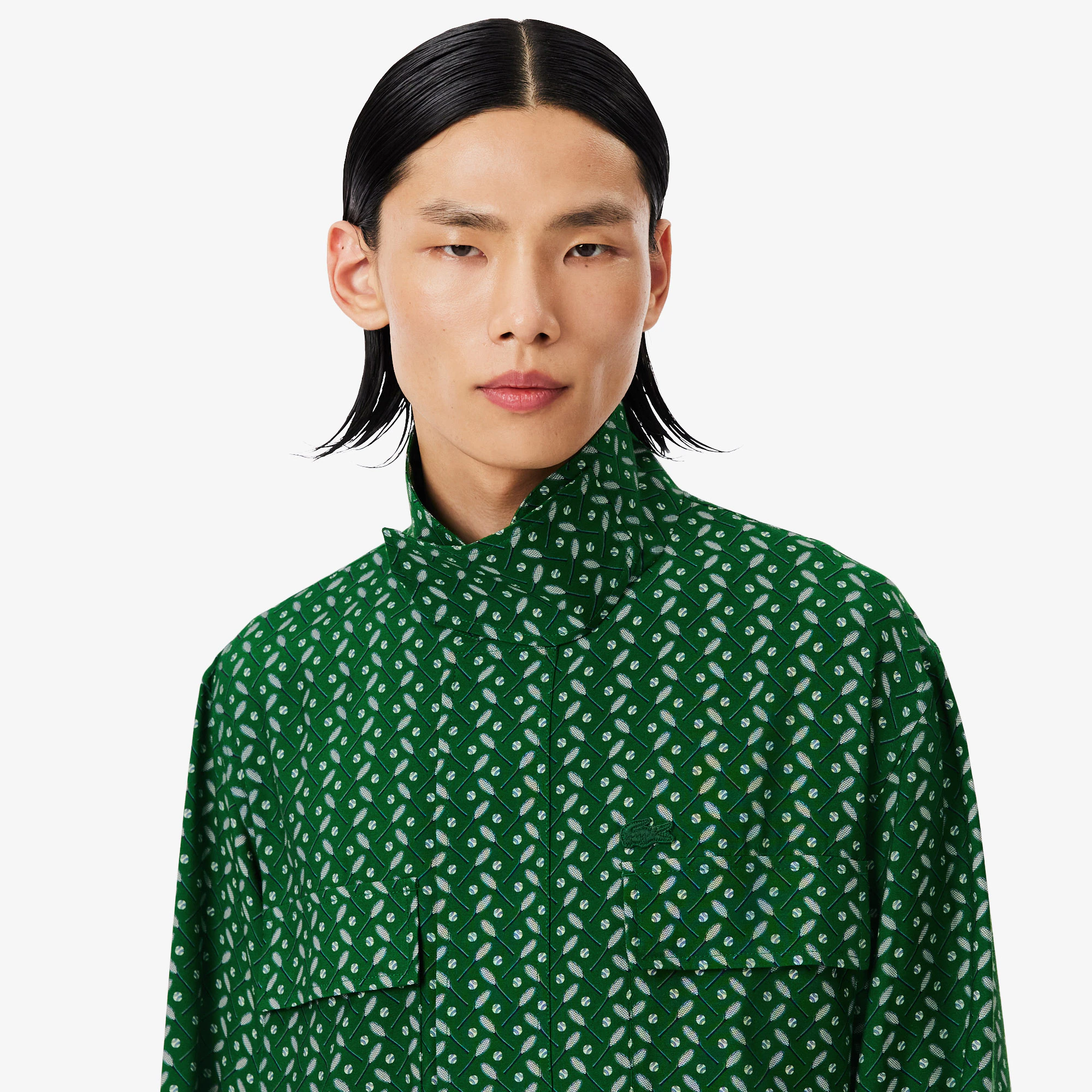 Runway Regular Fit Printed Satin Shirt