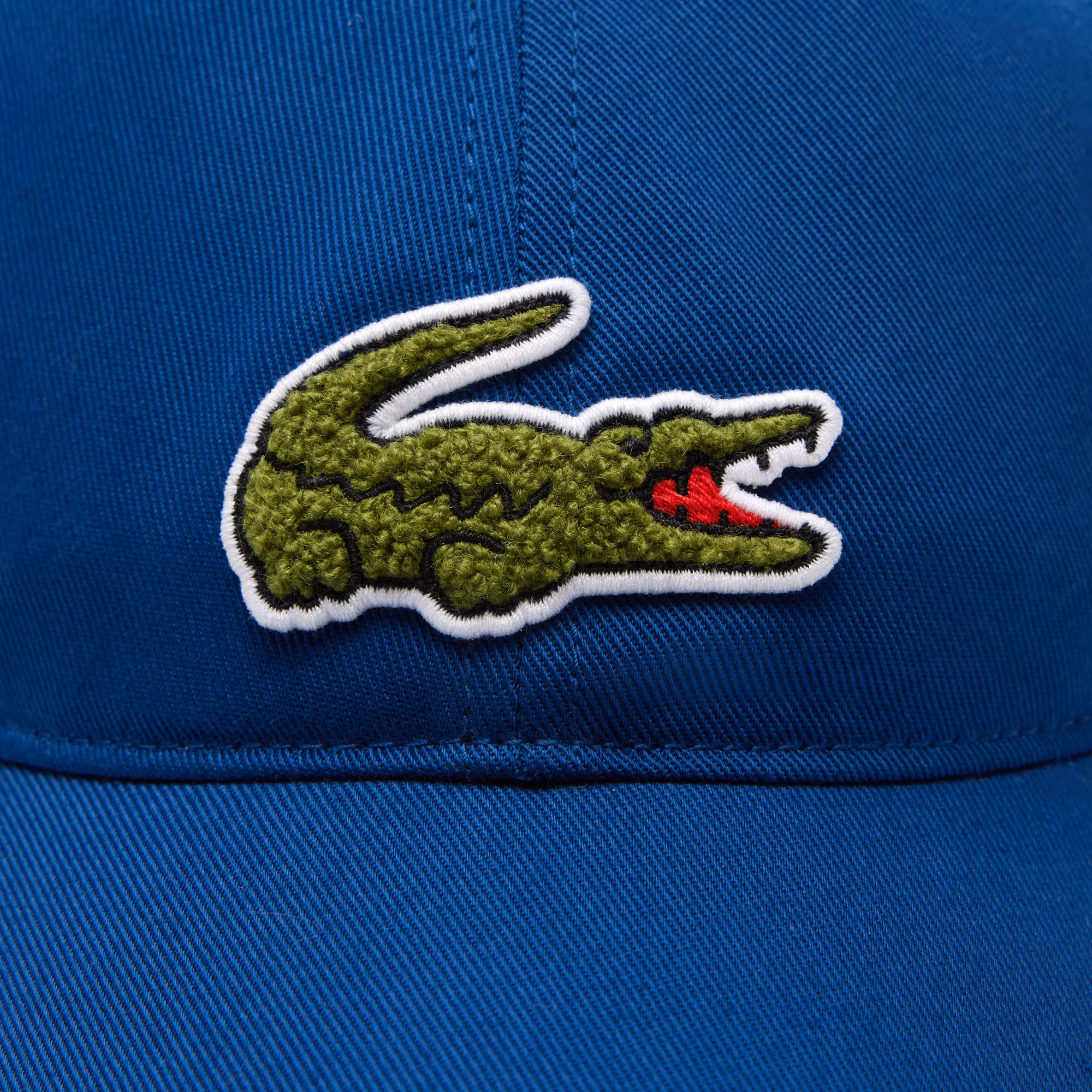Unisex Crocodile Badge Cotton Twill Cap