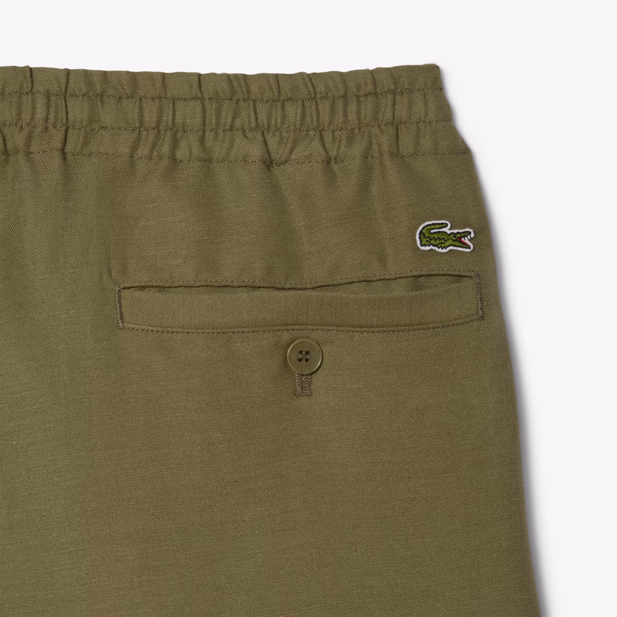 Men's Regular Fit Linen Twill Pants