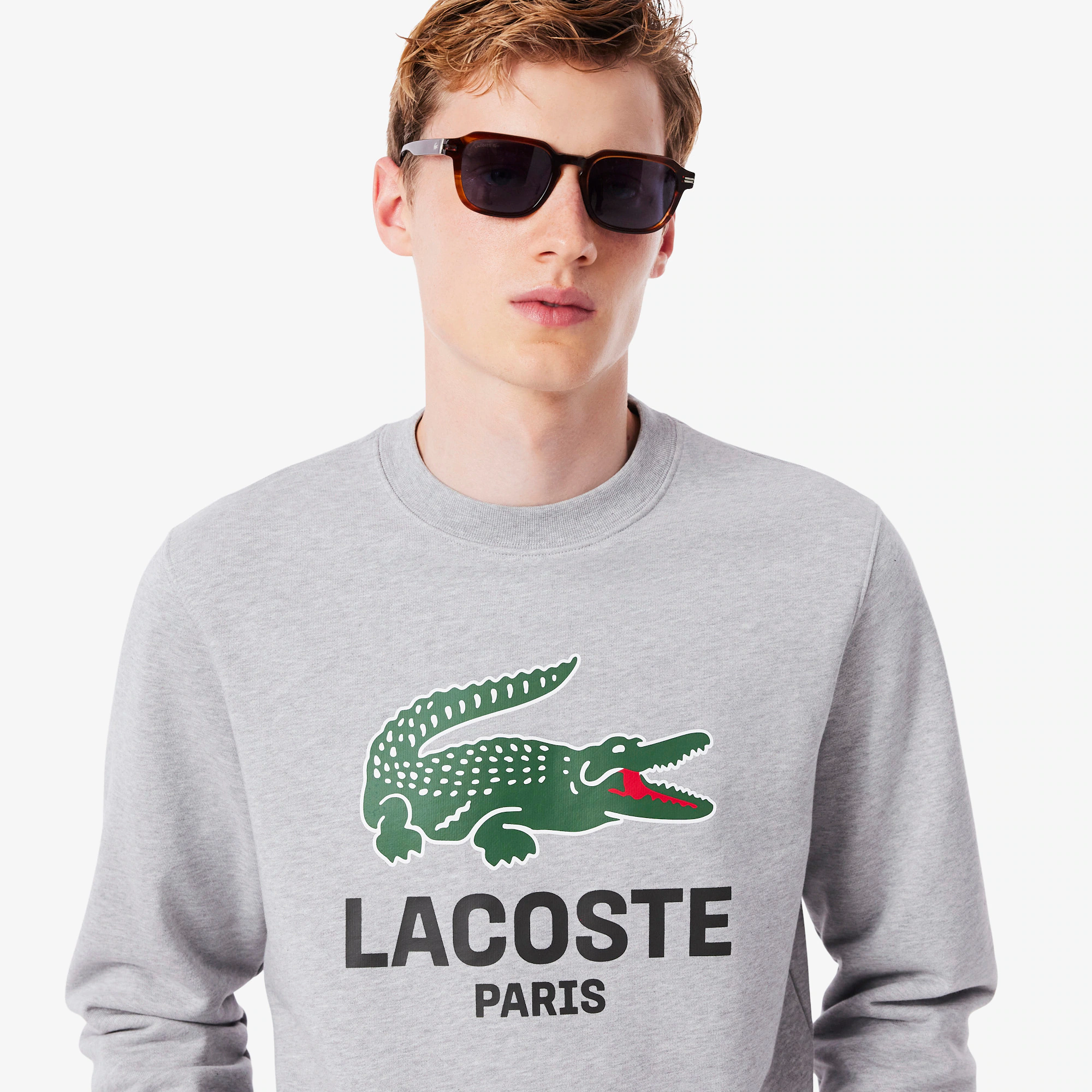 Men's Classic Fit Printed Crew Neck Sweatshirt