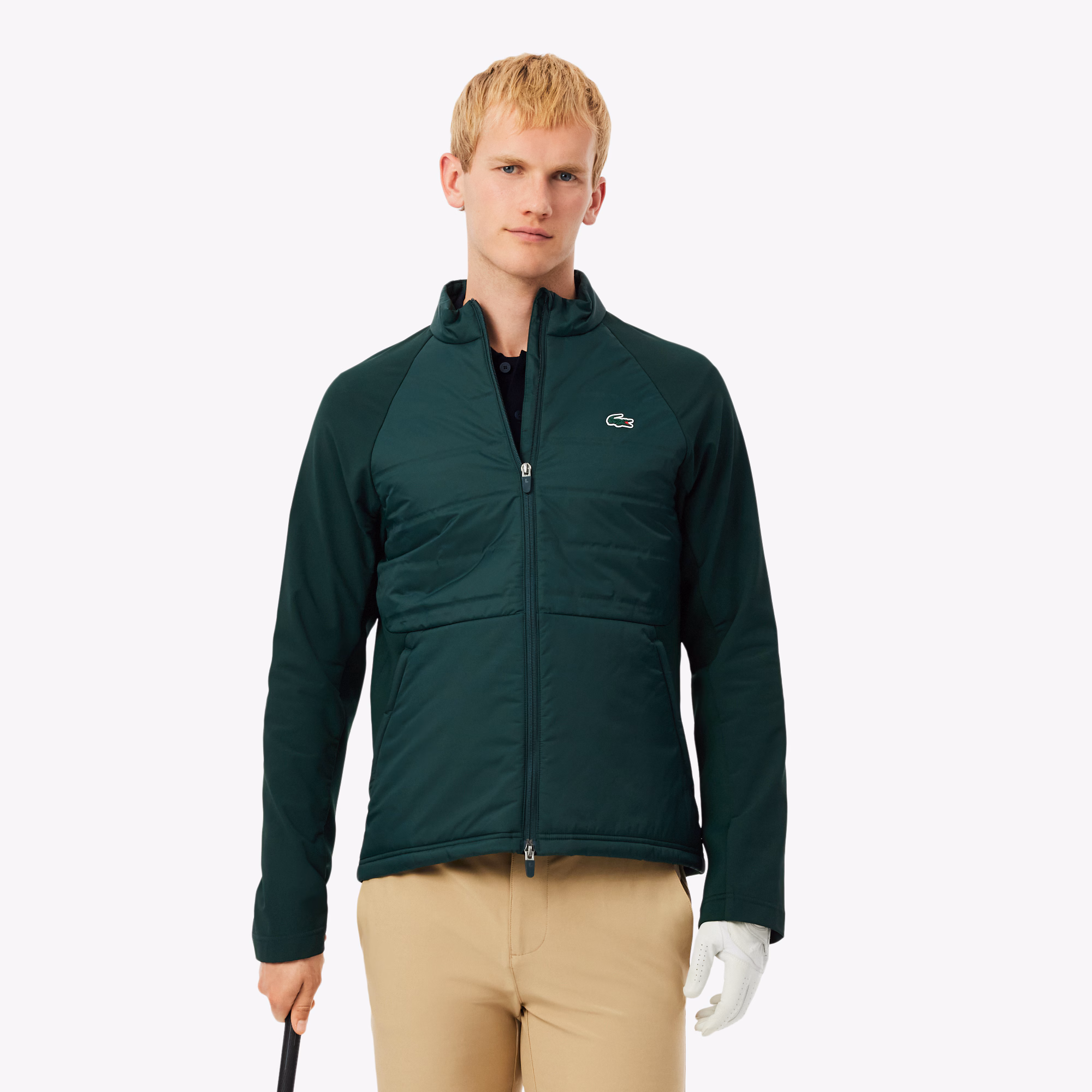 Men's High-Neck Quilted Golf Jacket