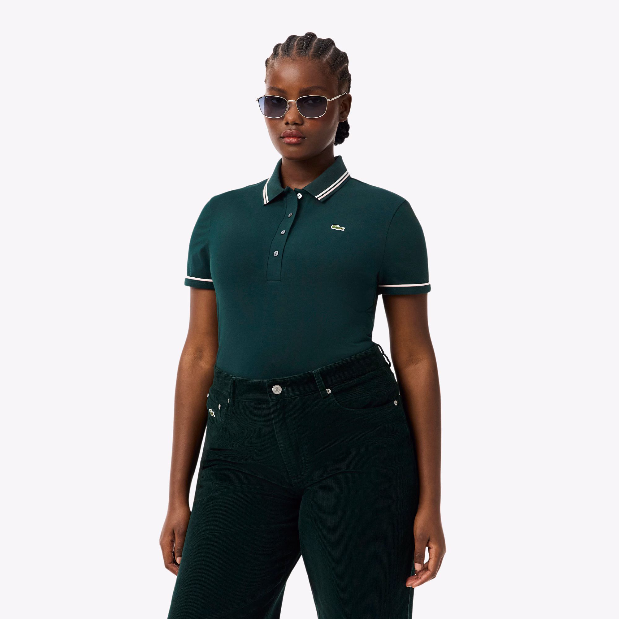 Women's L.12.D Slim Fit Trim Detail Polo