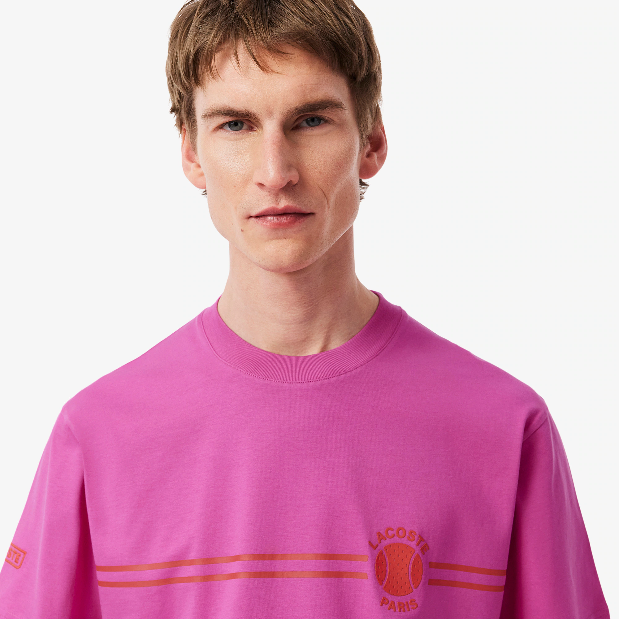 Men's Printed Embroidered Cotton Jersey T-Shirt