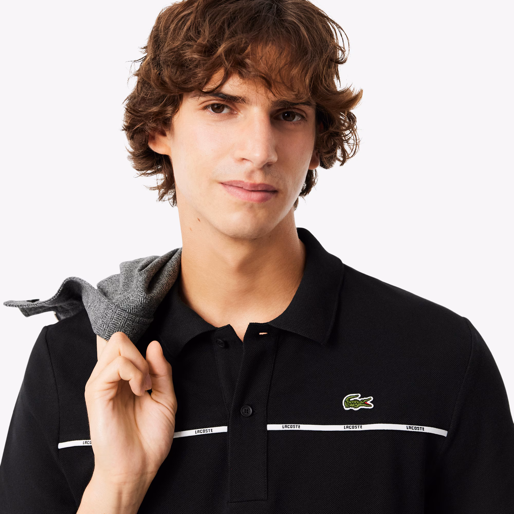 Men's Regular Fit Logo Trim L.12.12 Polo