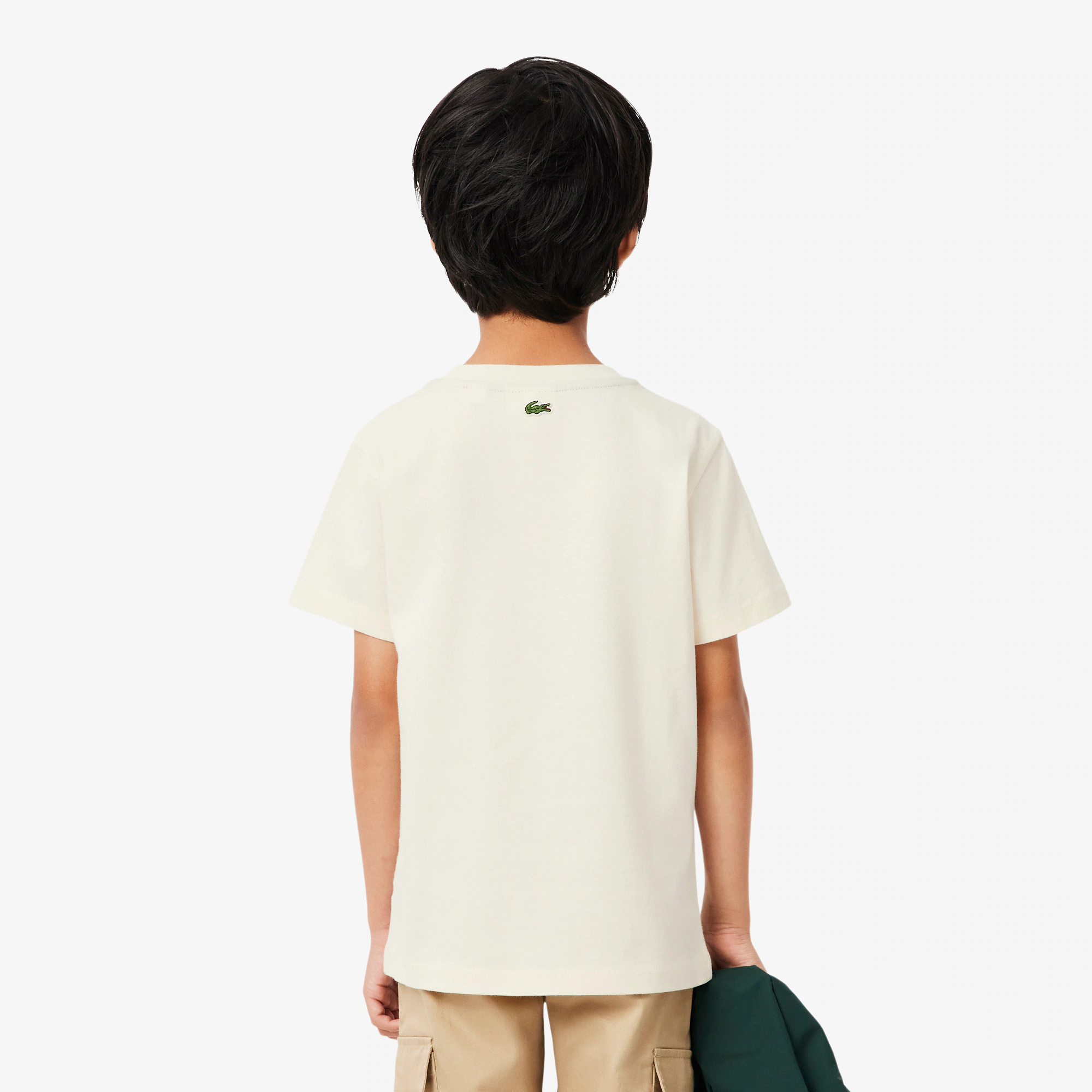 Boys' Crocodile Print Cotton T-Shirt