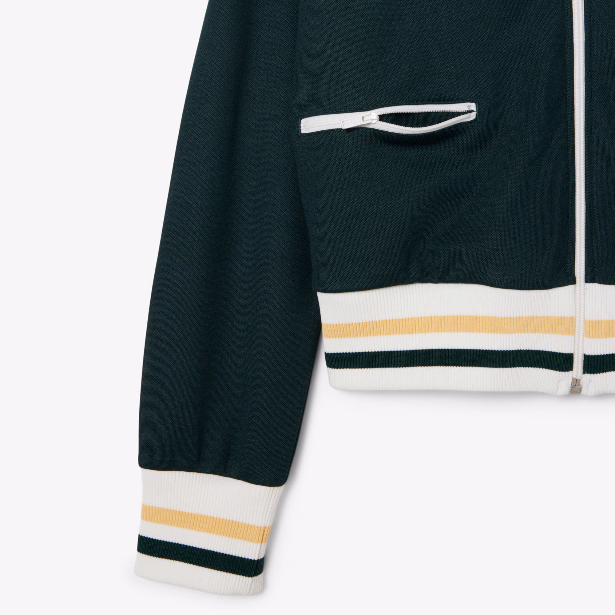 Women's Zip-Up Stripe Accent Sweatshirt