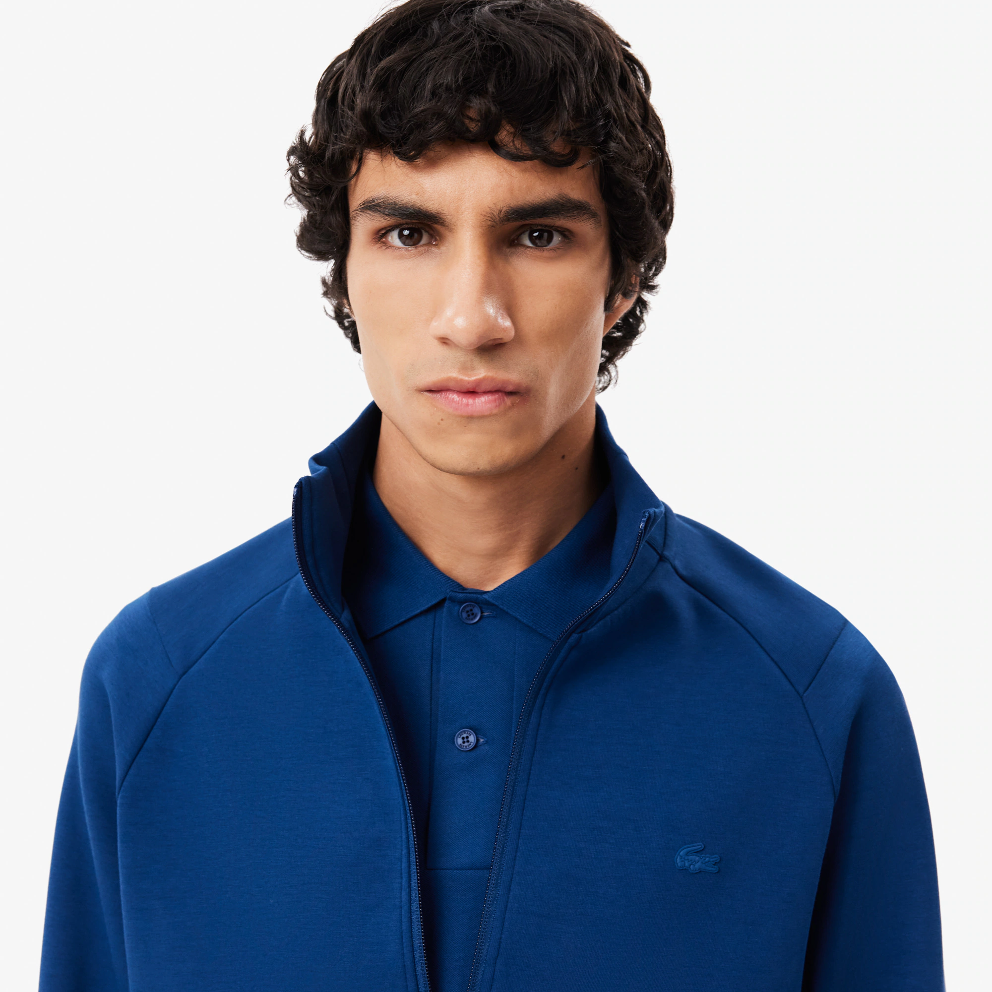 Men's High-Neck Zip-Up Sweatshirt