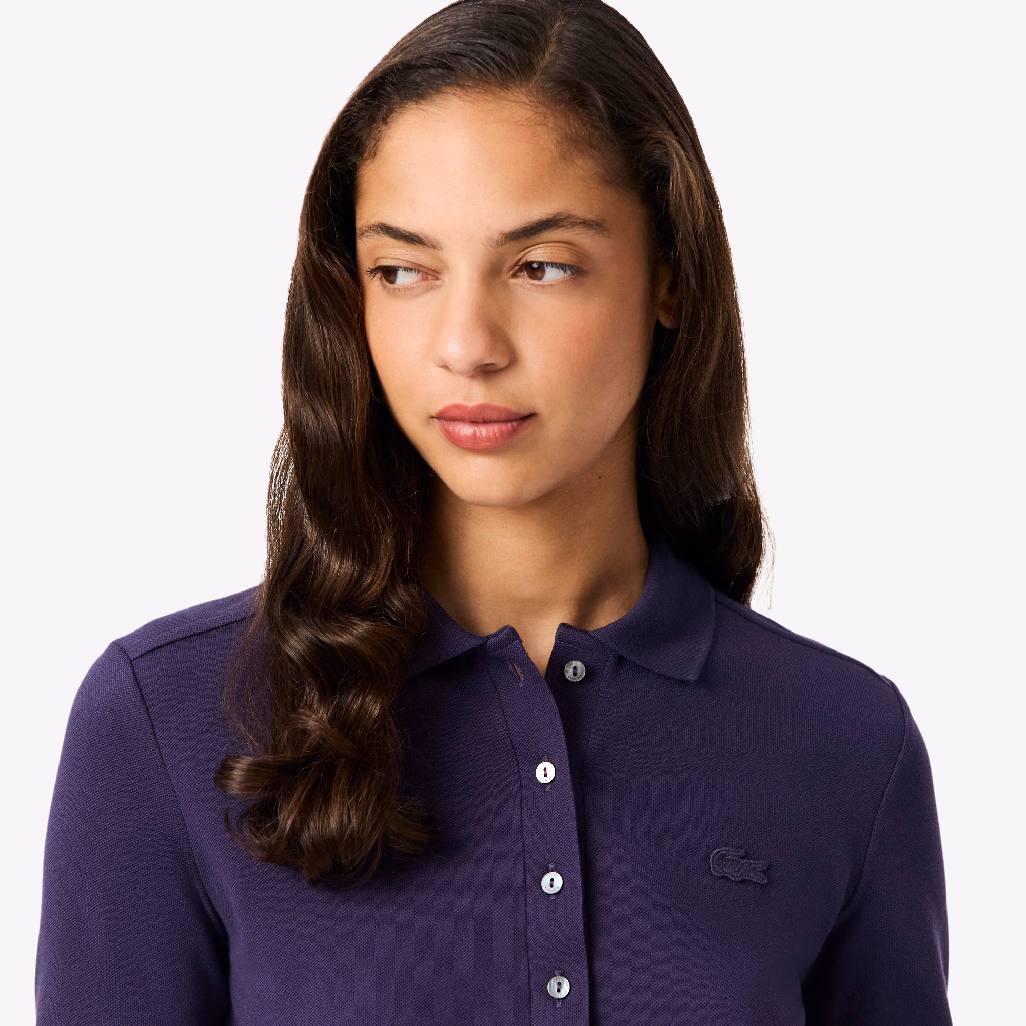 Women's Slim Fit L.12.D Stretch Mini Piqué Polo