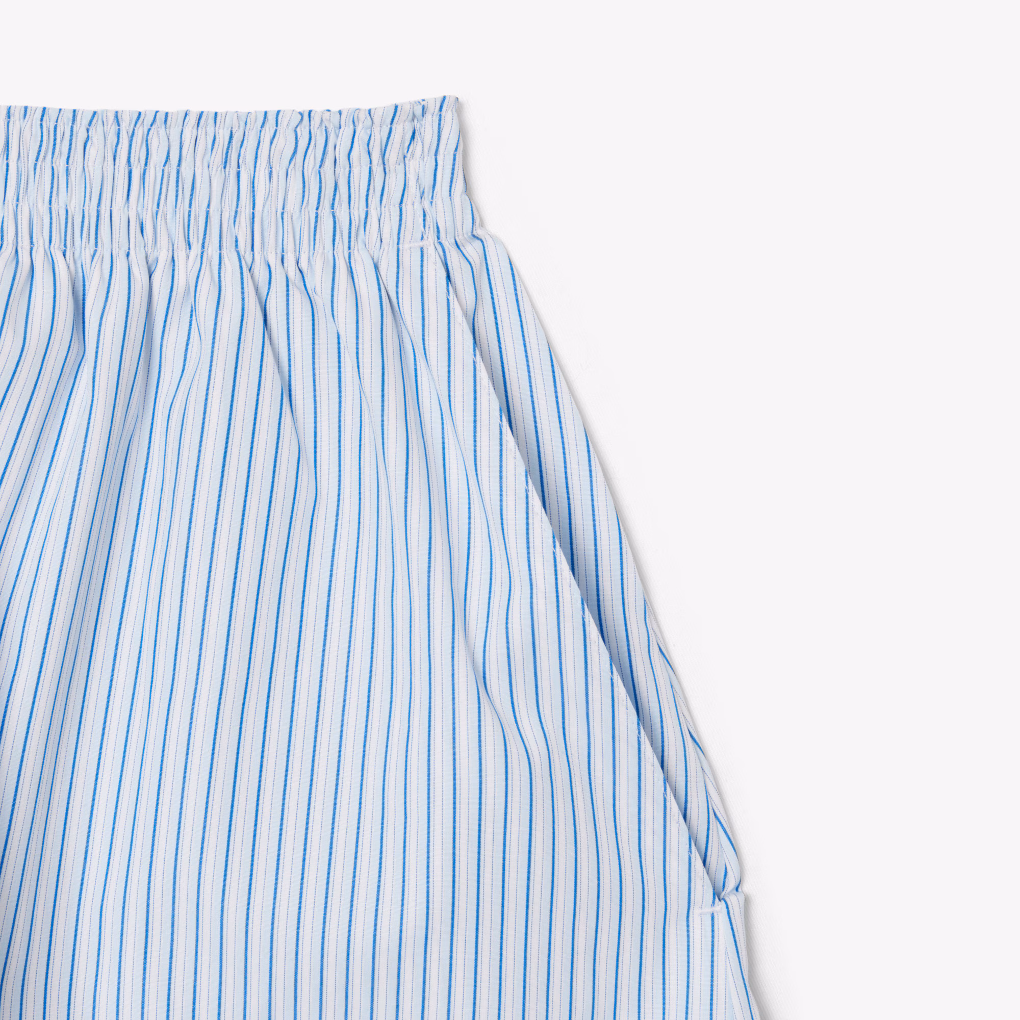 Women's Relaxed Fit Lightweight Striped Poplin Shorts