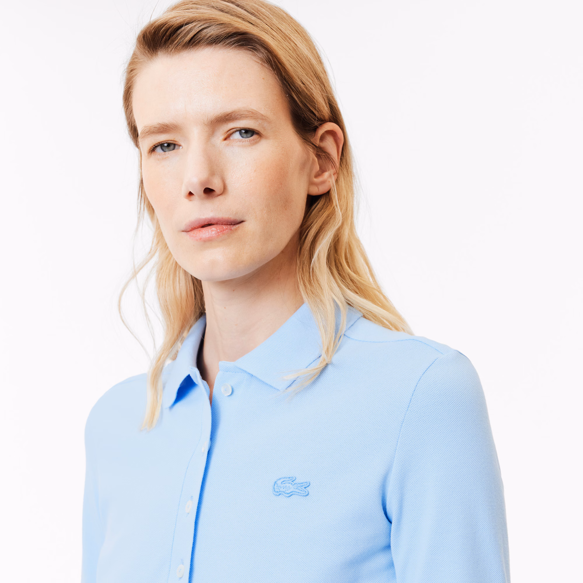 Women's Slim Fit L.12.D Stretch Mini Piqué Polo