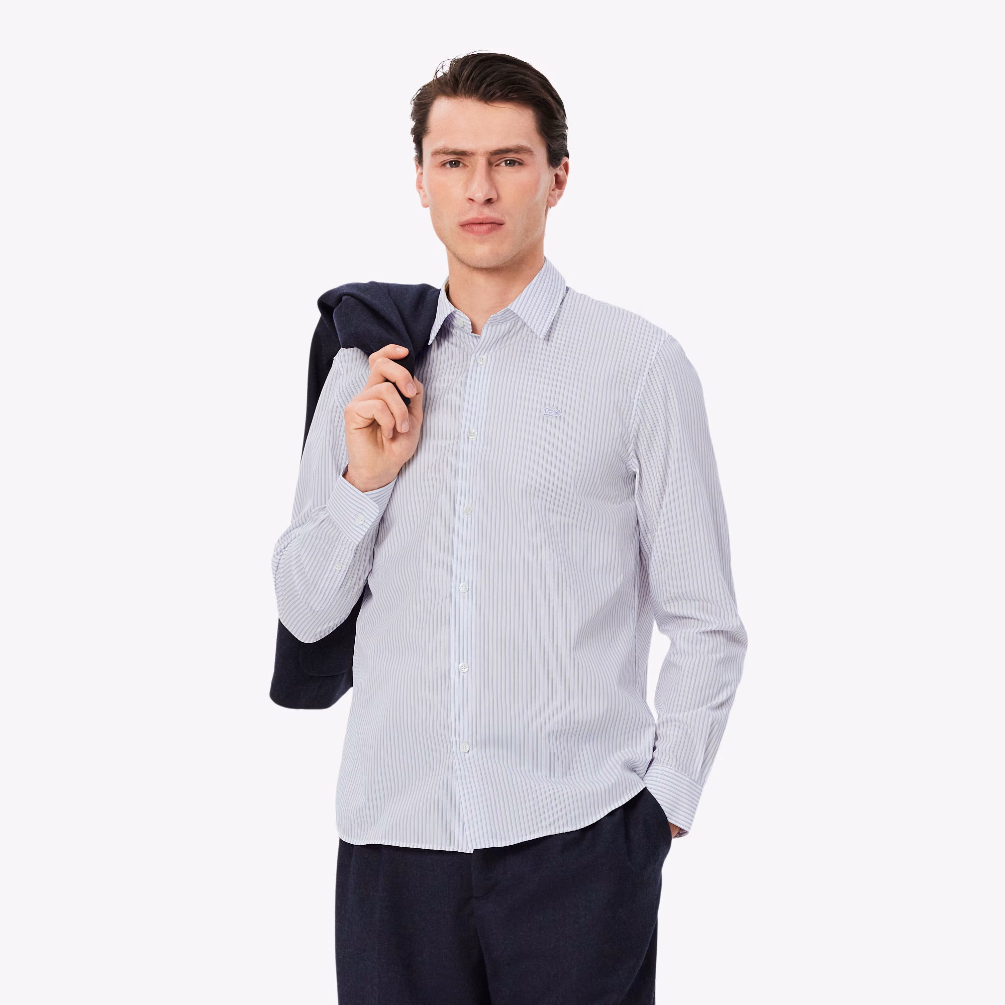 Men's Regular Fit Striped Button Down Shirt