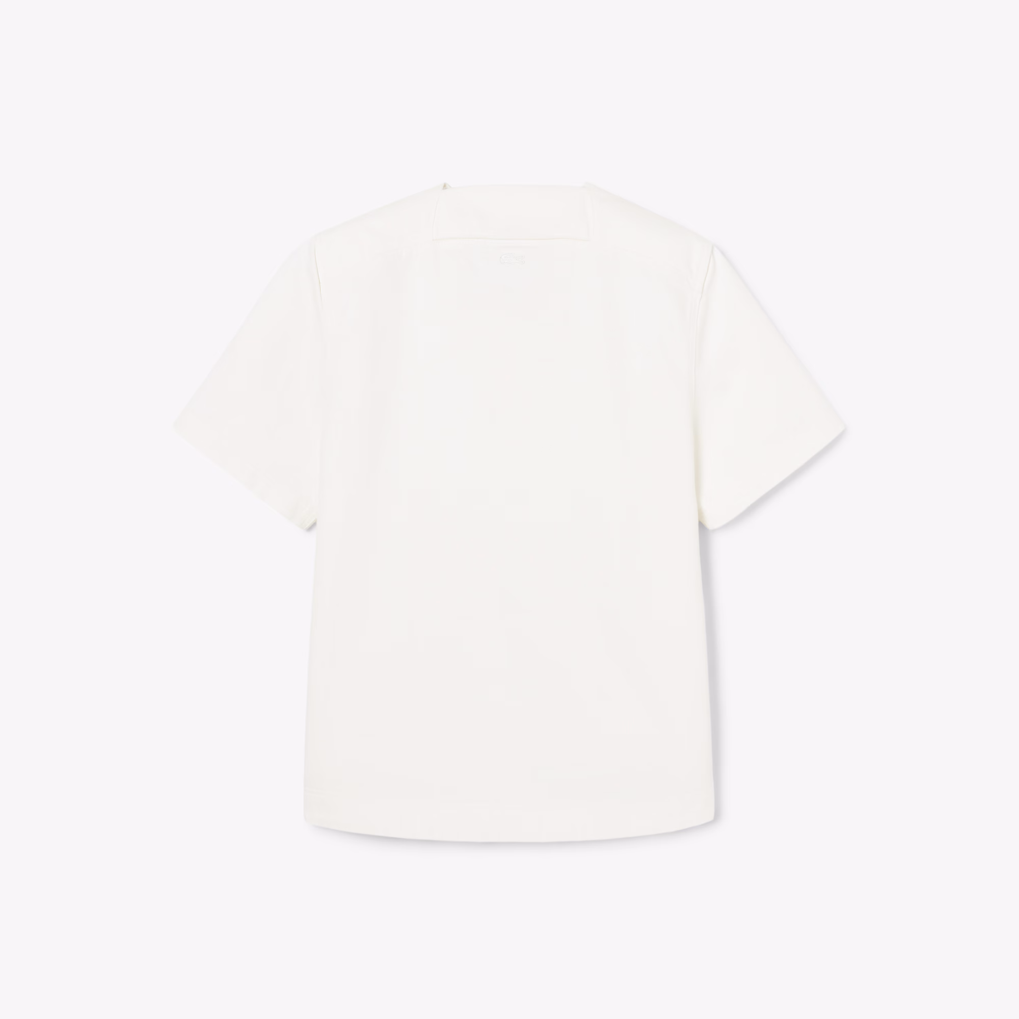 Men's Runway Print Oversized Denim Polo