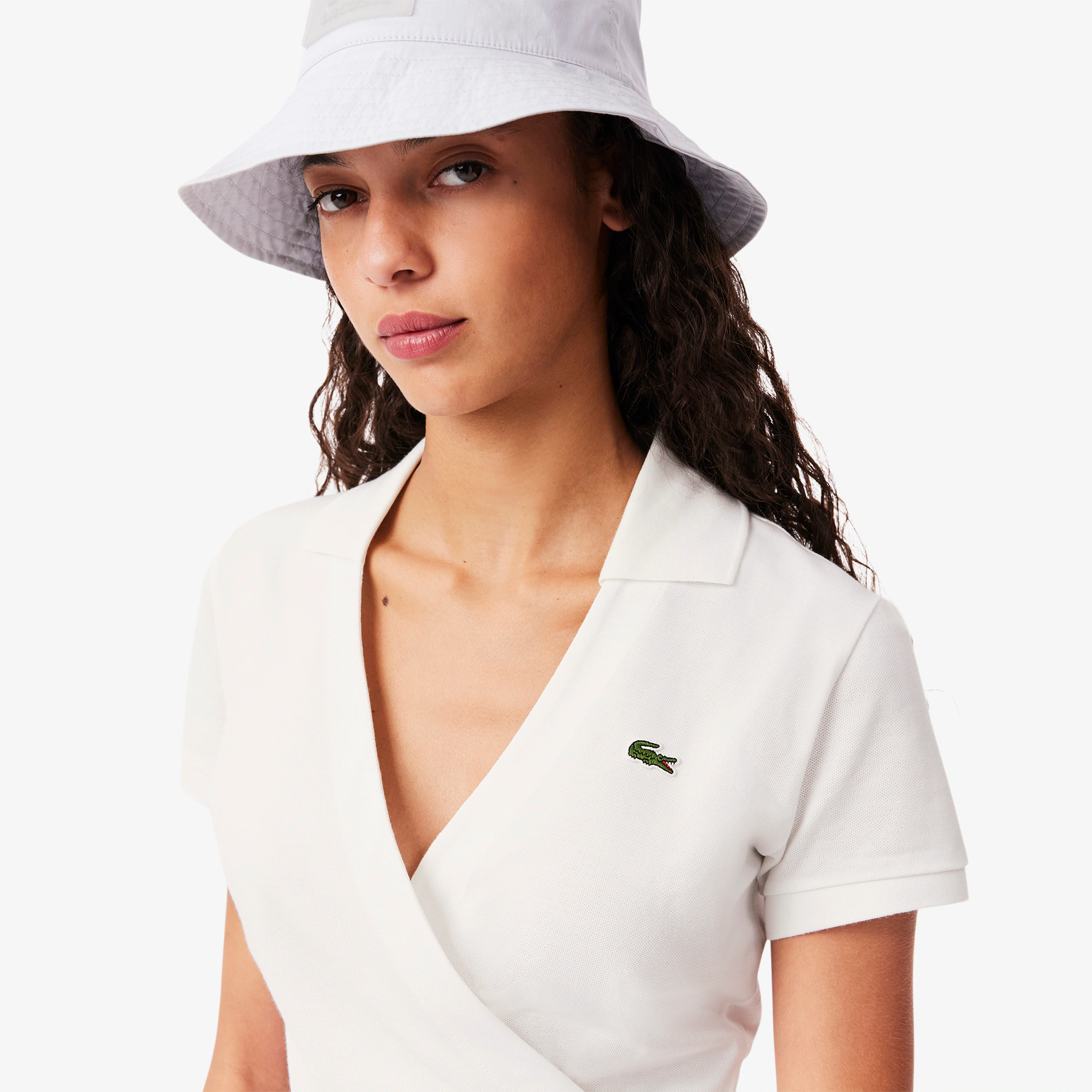 Women's Stretch Mini Piqué Wrap Polo