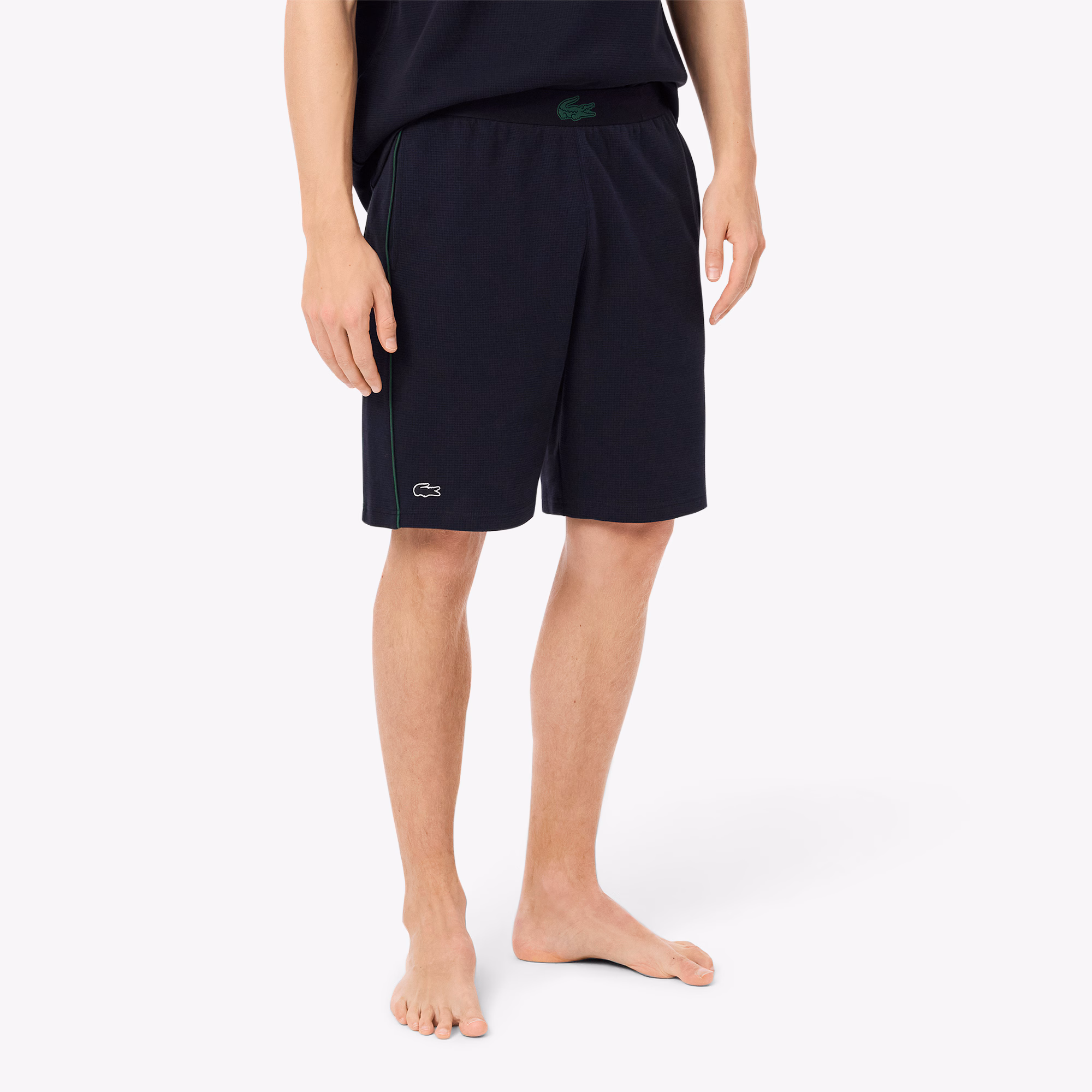 Men's Textured Knit Lounge Shorts