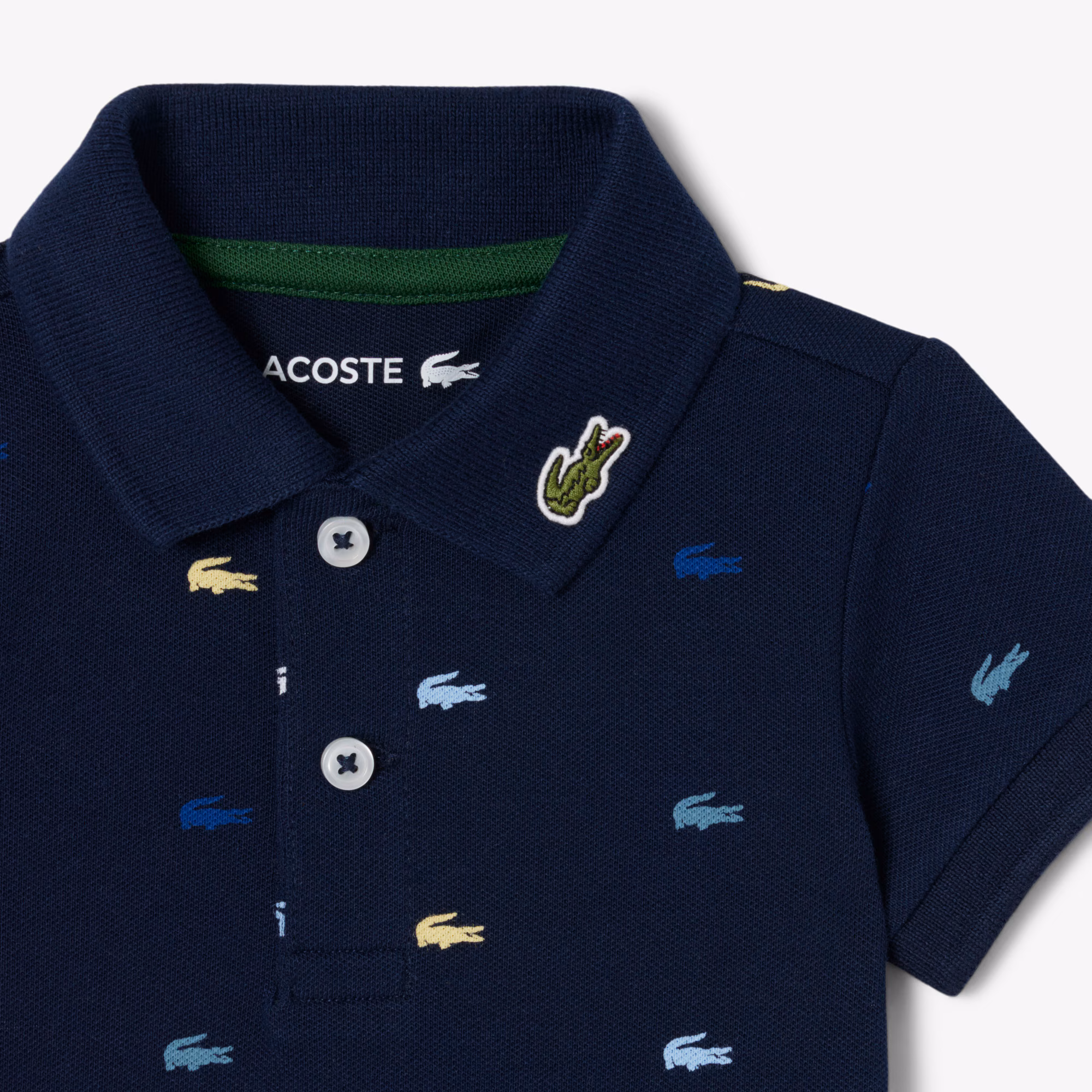 Infants’ Crocodile Print Piqué Onesie