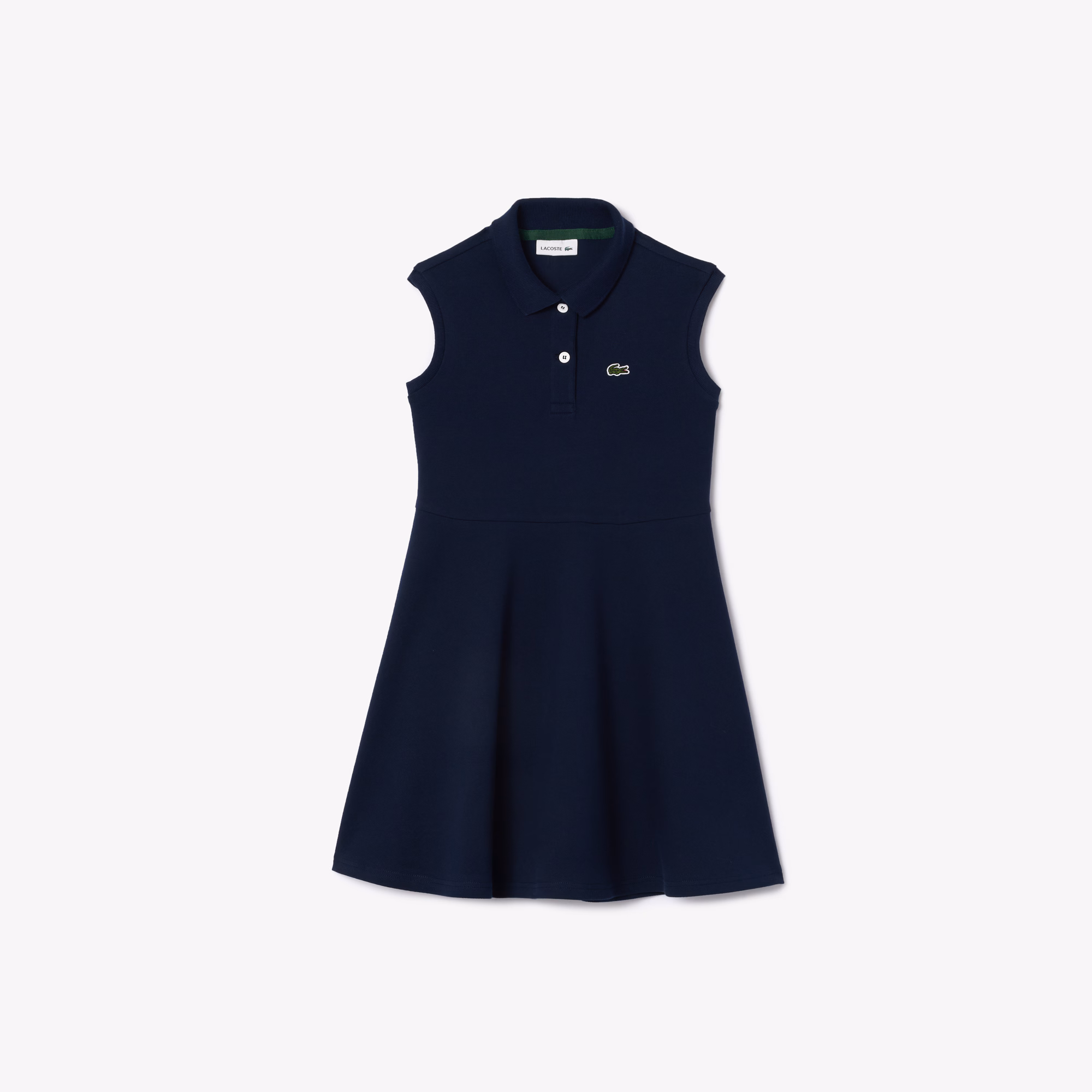 Kids' Sleeveless Stretch Piqué Polo Dress