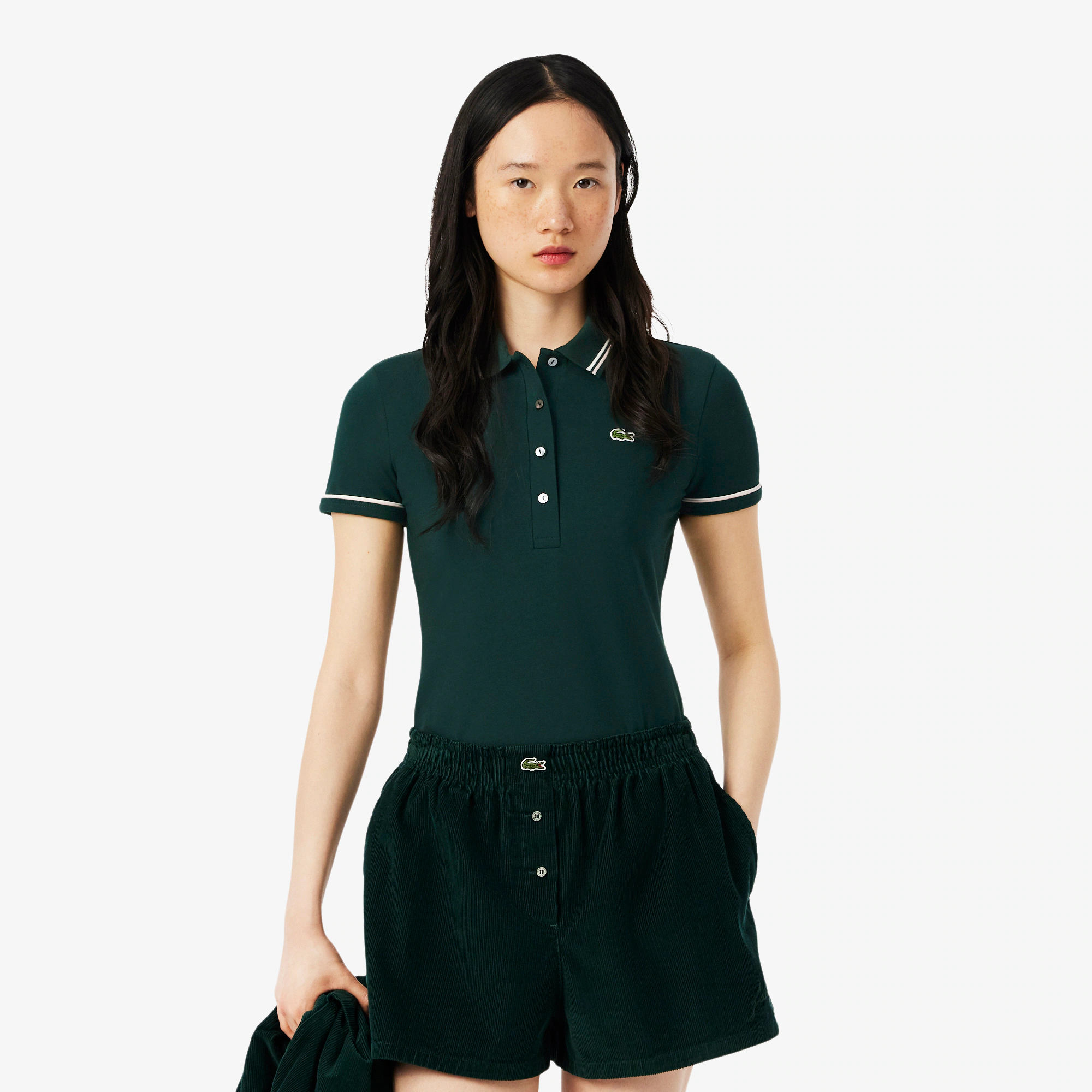 Women's L.12.D Slim Fit Trim Detail Polo