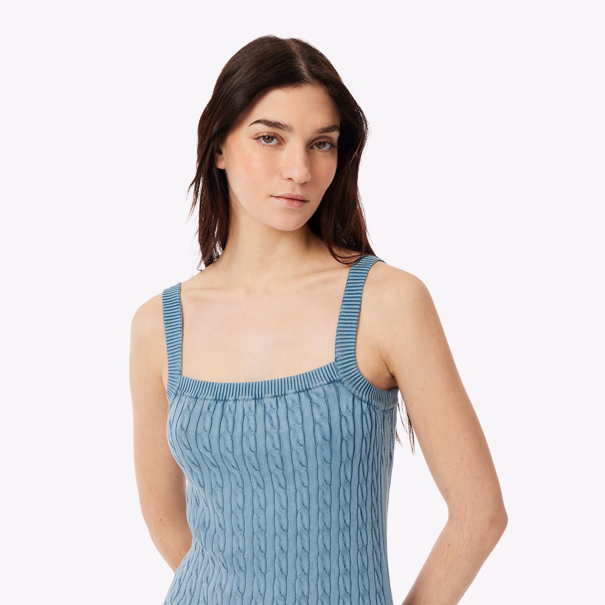 Women's Wash Effect Cable Knit Dress