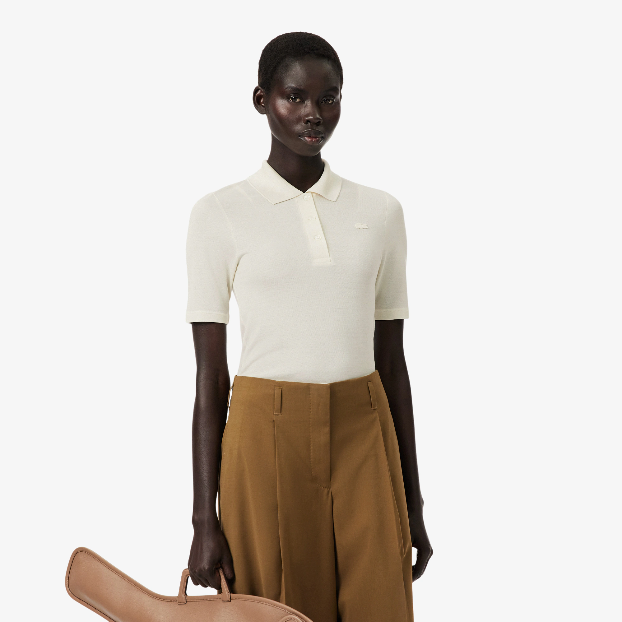 Runway Slim Fit Silk Mini-Piqué Polo Shirt